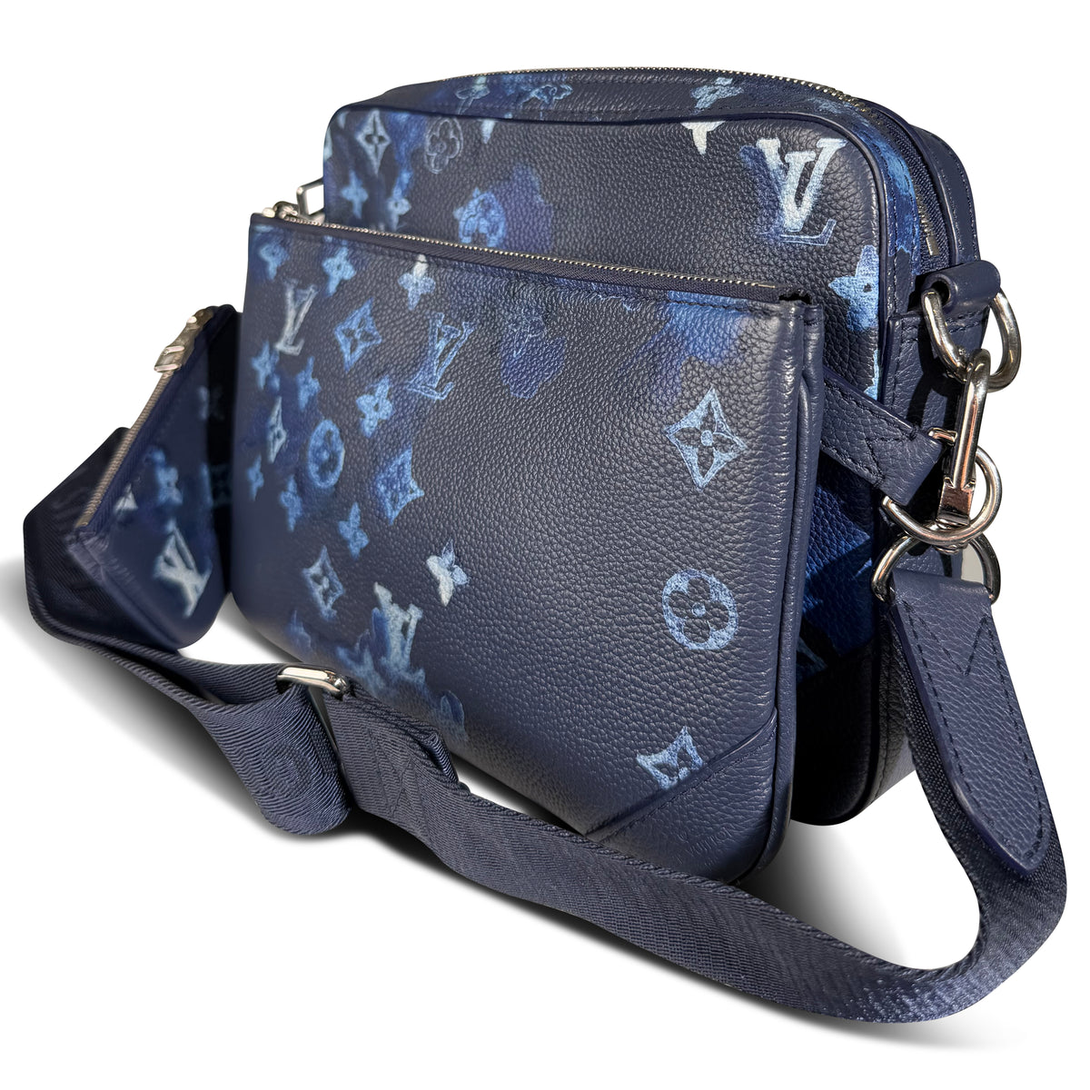 LOUIS VUITTON MONOGRAM INK WATER COLOUR TRIO MESSENGER BAG | PRE OWNED