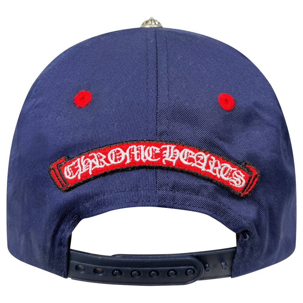 CHROME HEARTS TRIPLE CROSS TRUCKER CAP NAVY