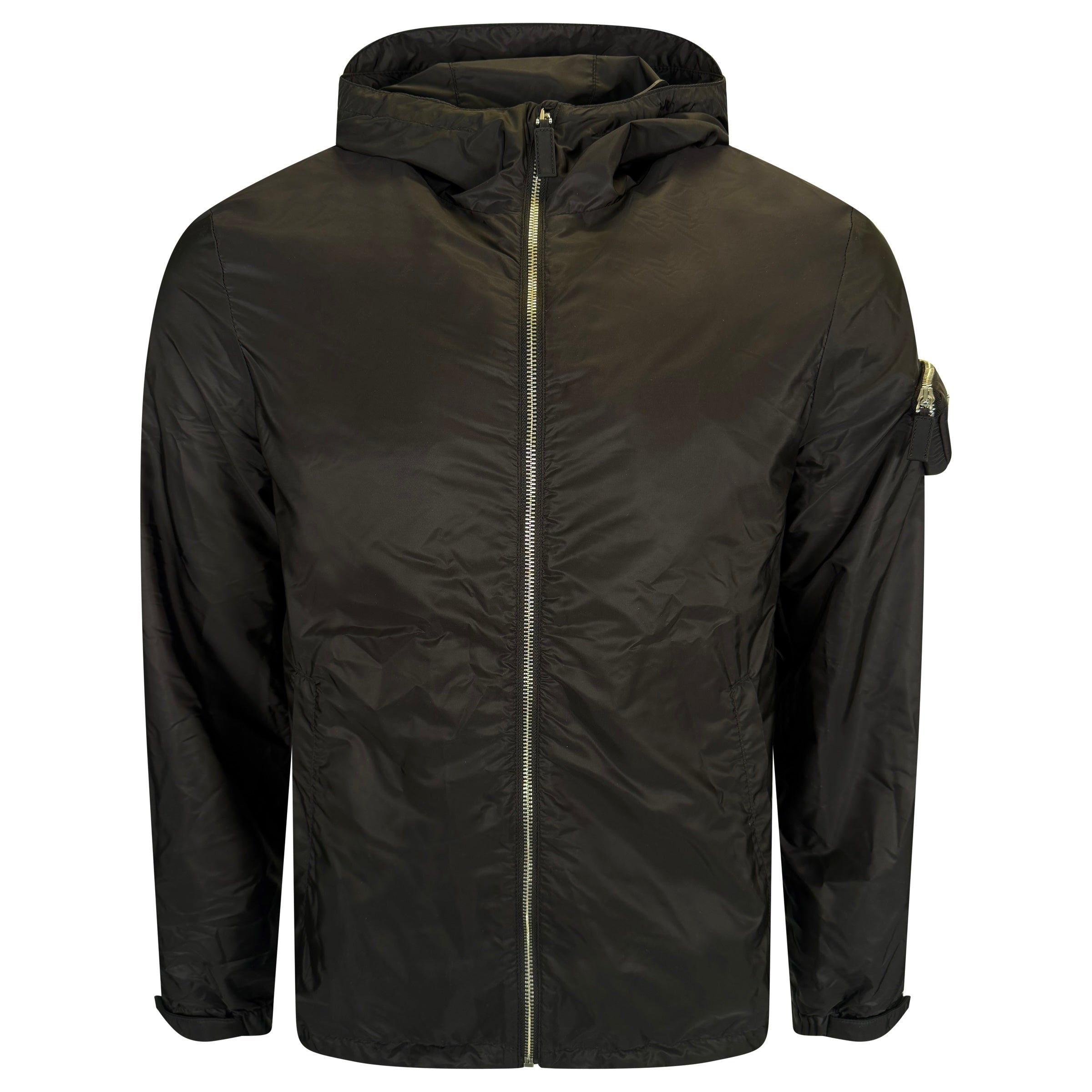 PRADA BLACK PLAQUE JACKET - MEDIUM (48) | PRE OWNED