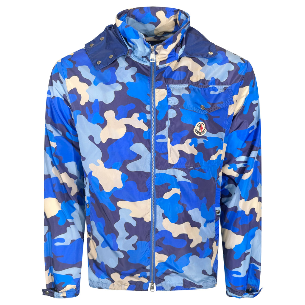 MONCLER CAMO PRINTED WINDBREAKER - SIZE 3 (Fits Large) | PRE OWNED