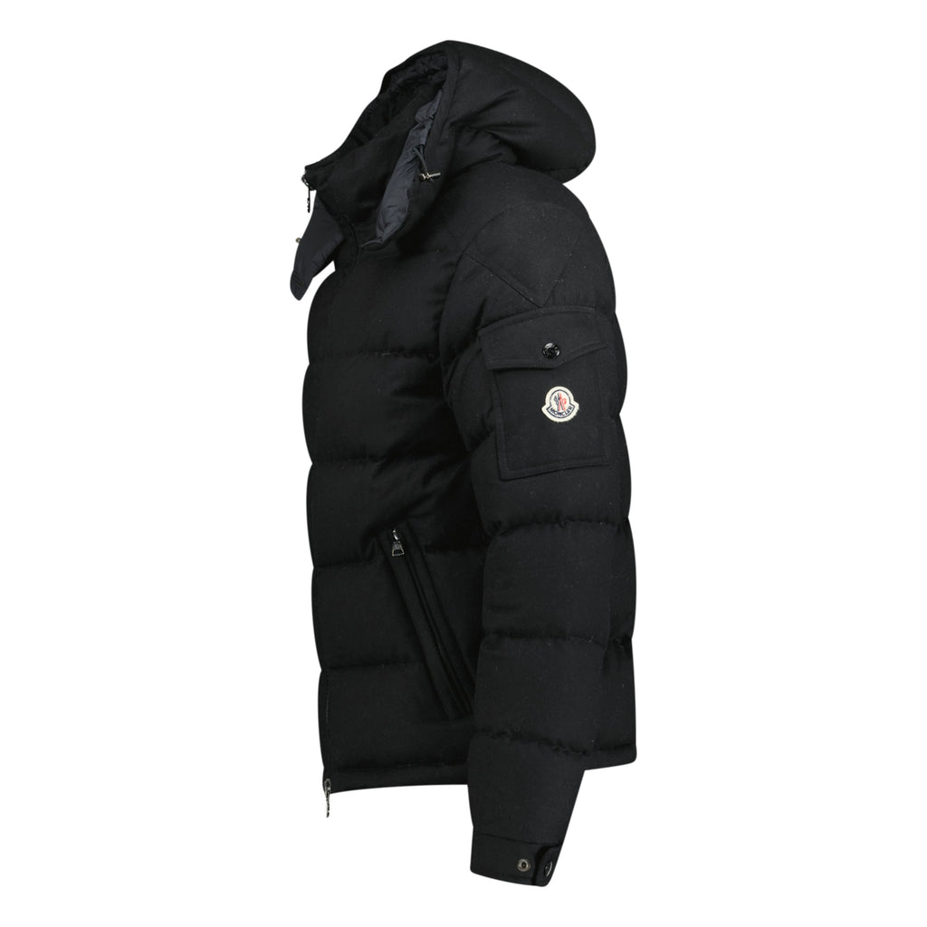 MONCLER MONTGENEVRE FLANNEL BLACKDOWN COAT - SIZE 2 (S) | PRE OWNED