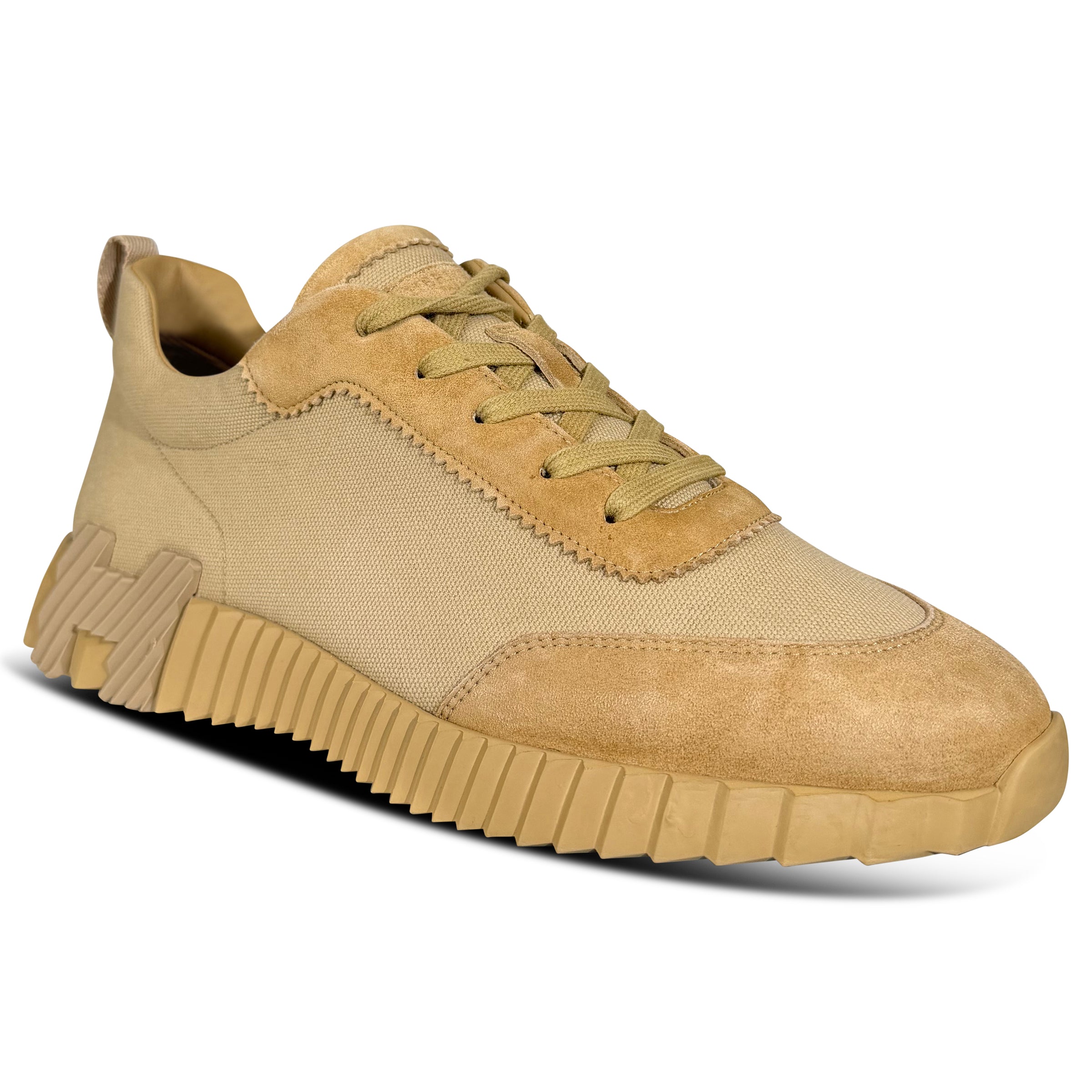 HERMES BOUNCING BEIGE TRAINER  - UK 8 (Fits 8.5) | PRE OWNED