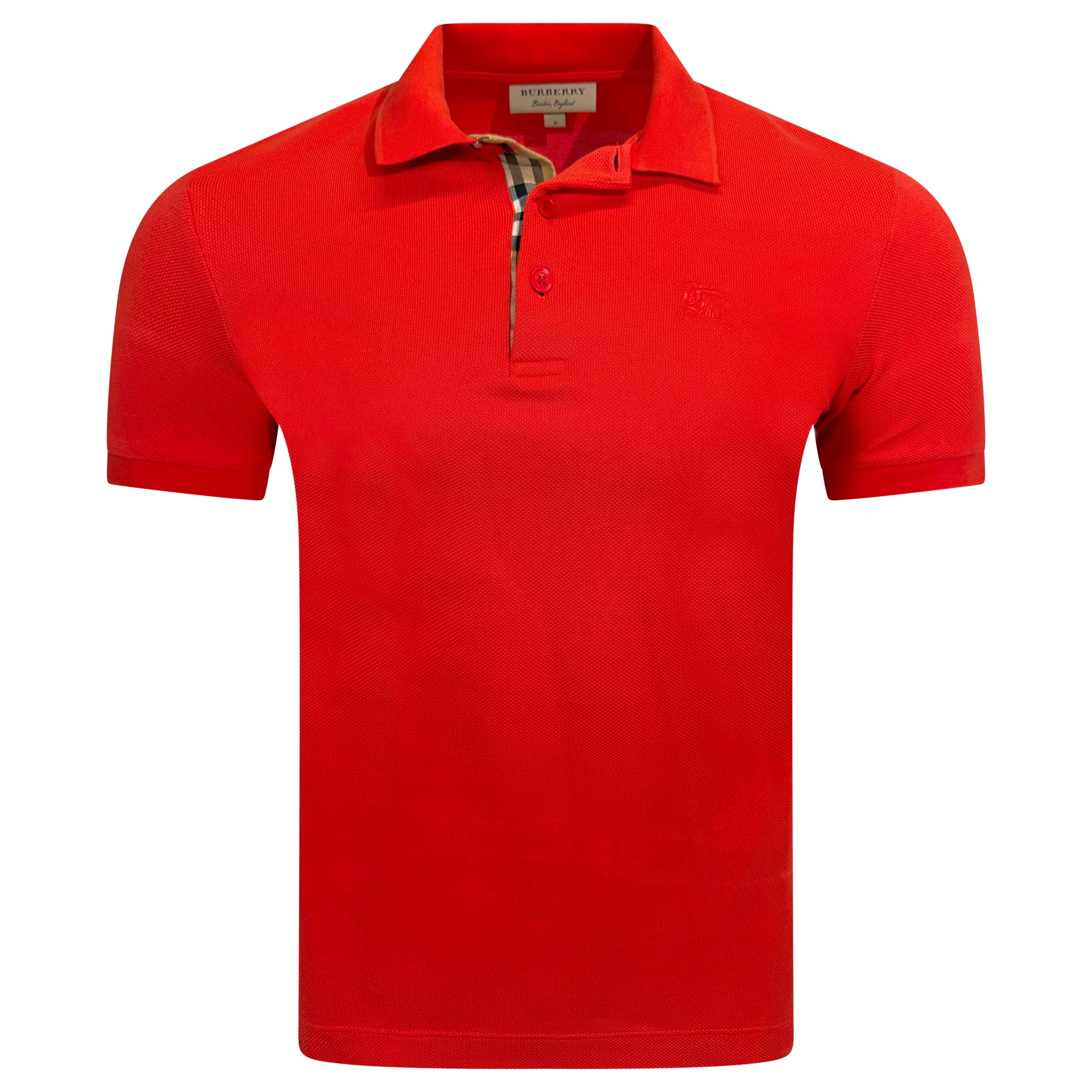BURBERRY RED POLO - MEDIUM | PRE OWNED