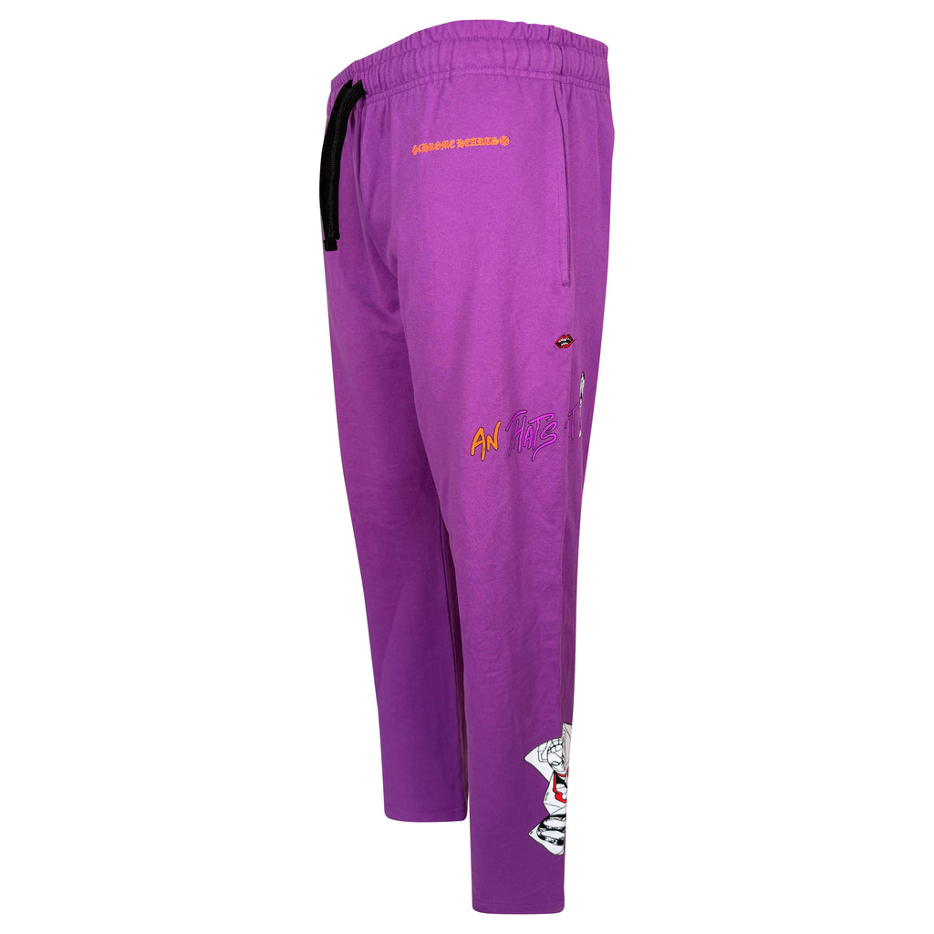 CHROME HEARTS MATTY BOY TRACK PANTS PURPLE - LARGE | PRE OWNED