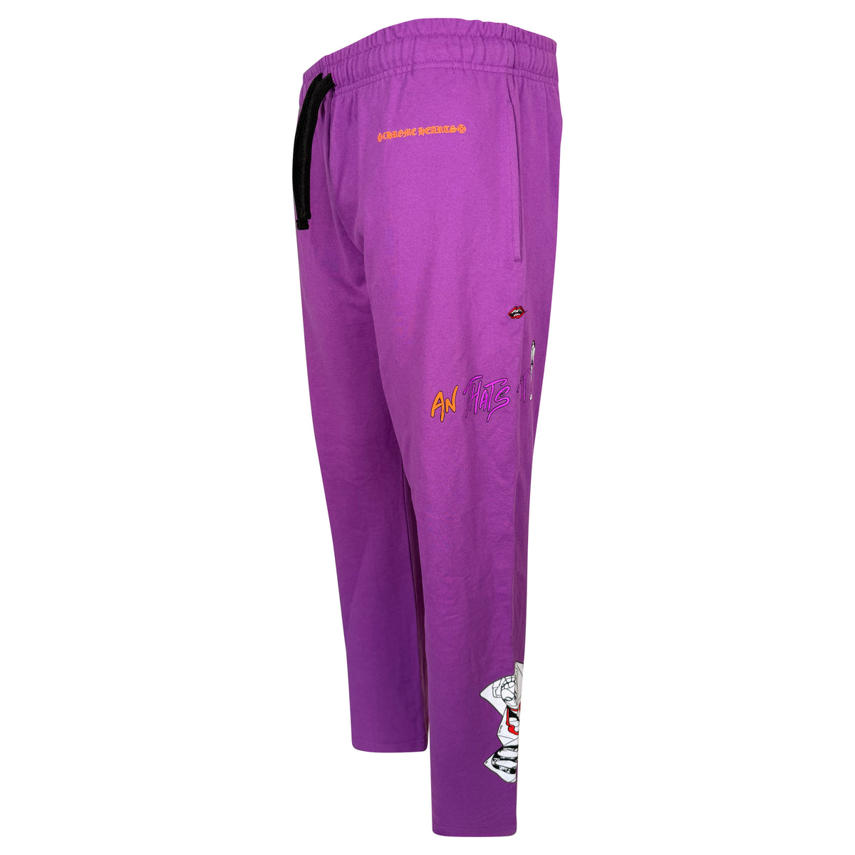 CHROME HEARTS MATTY BOY TRACK PANTS PURPLE - LARGE | PRE OWNED