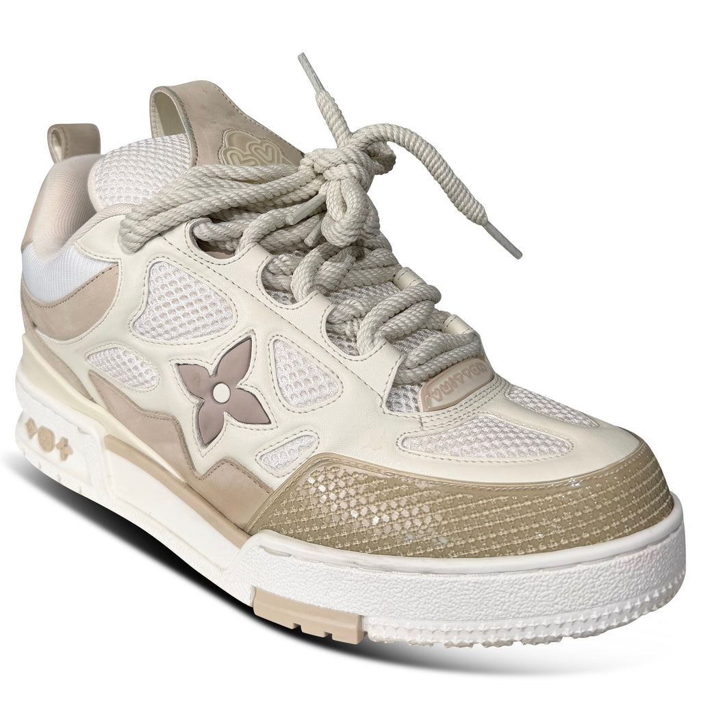 LOUIS VUITTON SKATE SNEAKER BEIGE - UK 7.5 (Fits 8.5) | PRE OWNED