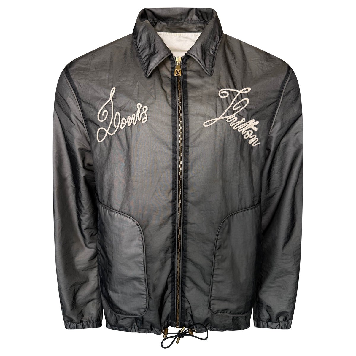 LOUIS VUITTON GREY NAUTICAL EMBROIDERED JACKET - LARGE (50) | PRE OWNED