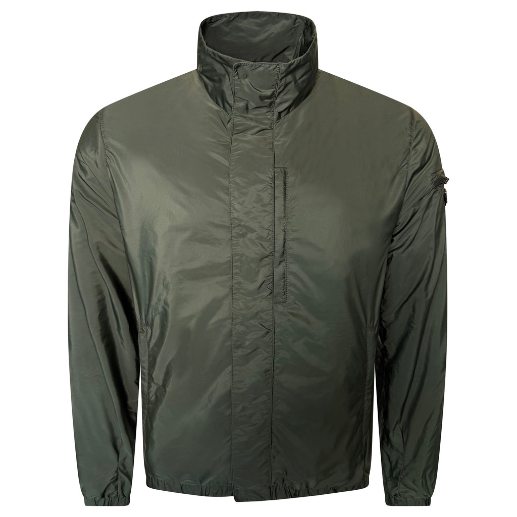 PRADA KHAKI RE NYLON JACKET - LARGE (50)| PRE OWNED