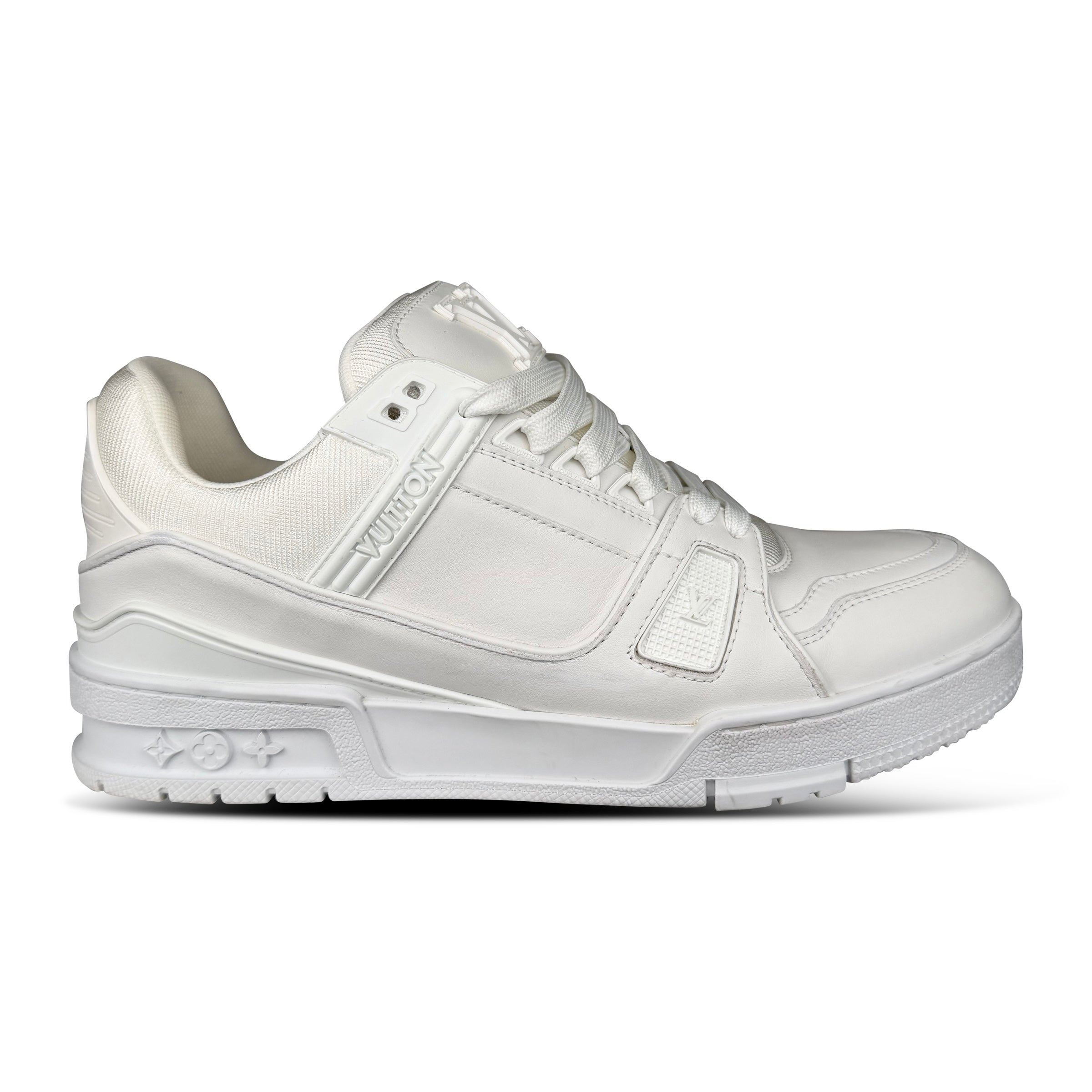 LOUIS VUITTON WHITE LV SNEAKER - UK 6.5 (Fits 7.5)