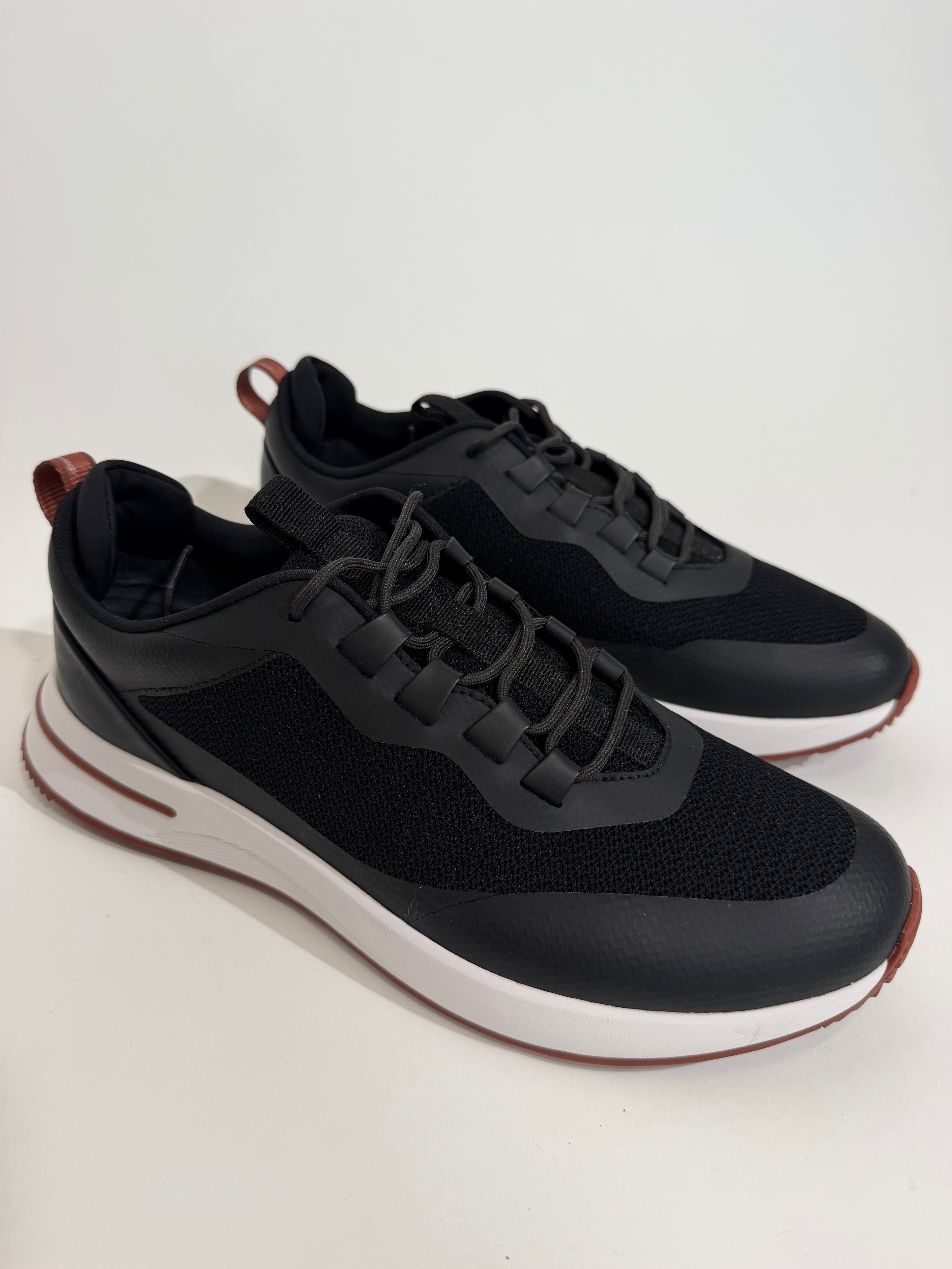 LORO PIANA WEEK END EVO WALK BLACK - UK 8.5 (Fits 9) | PRE OWNED