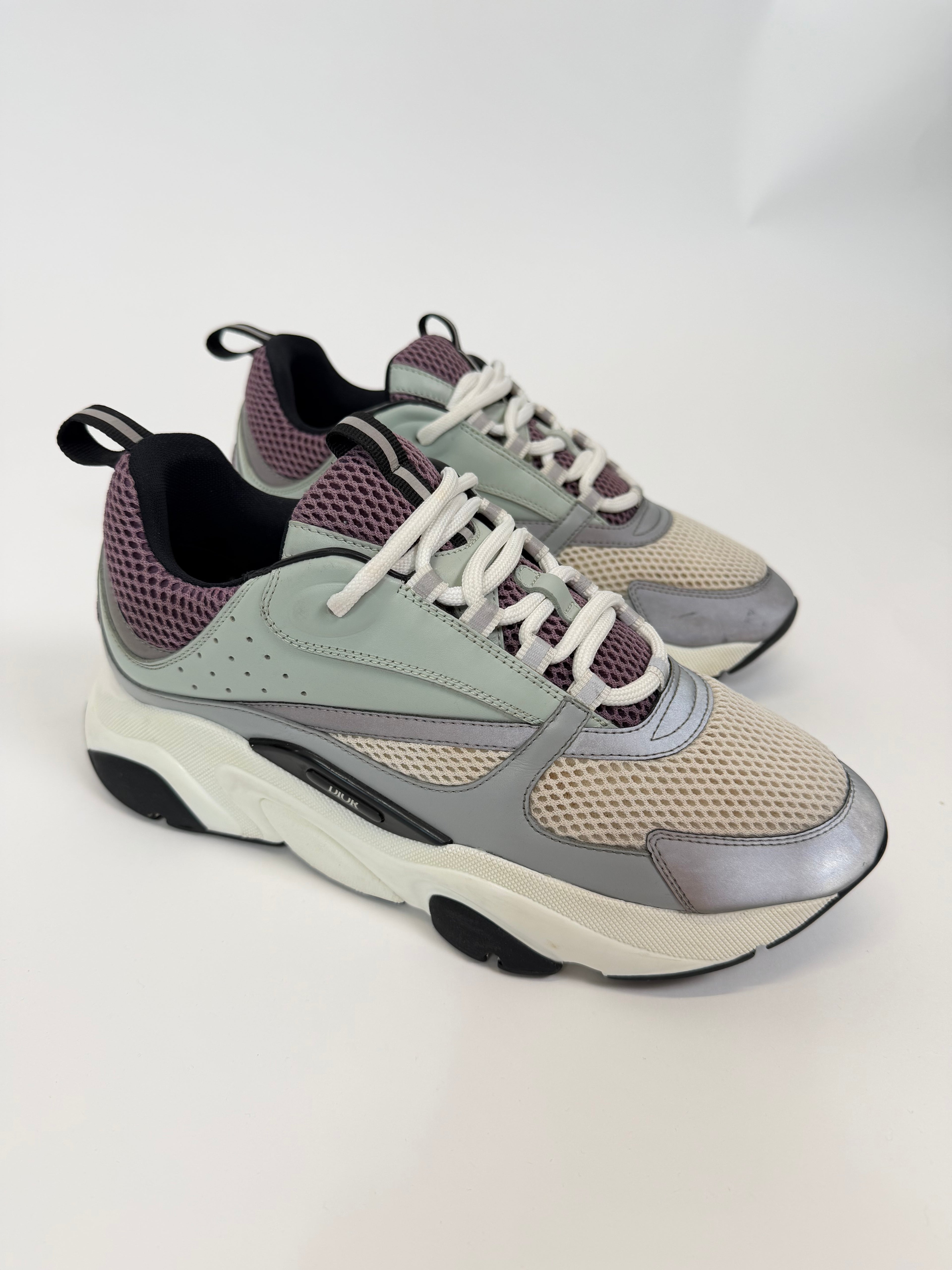 DIOR B22 PURPLE / BEIGE TRAINER - UK 8 (42)