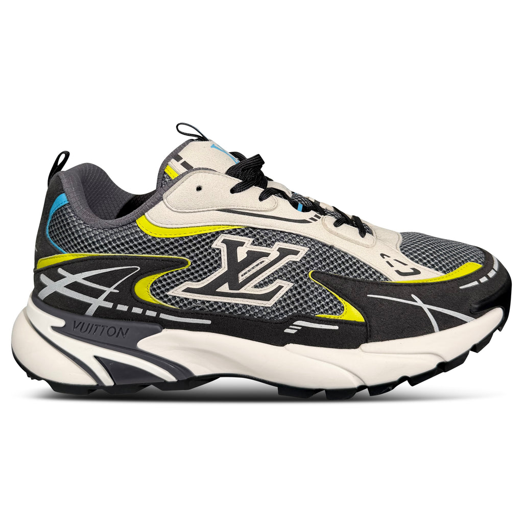LOUIS VUITTON TATIC RUNNER TRAINER ANTHRACITE GREY TRAINER - UK 9 (Fits 10) | PRE OWNED