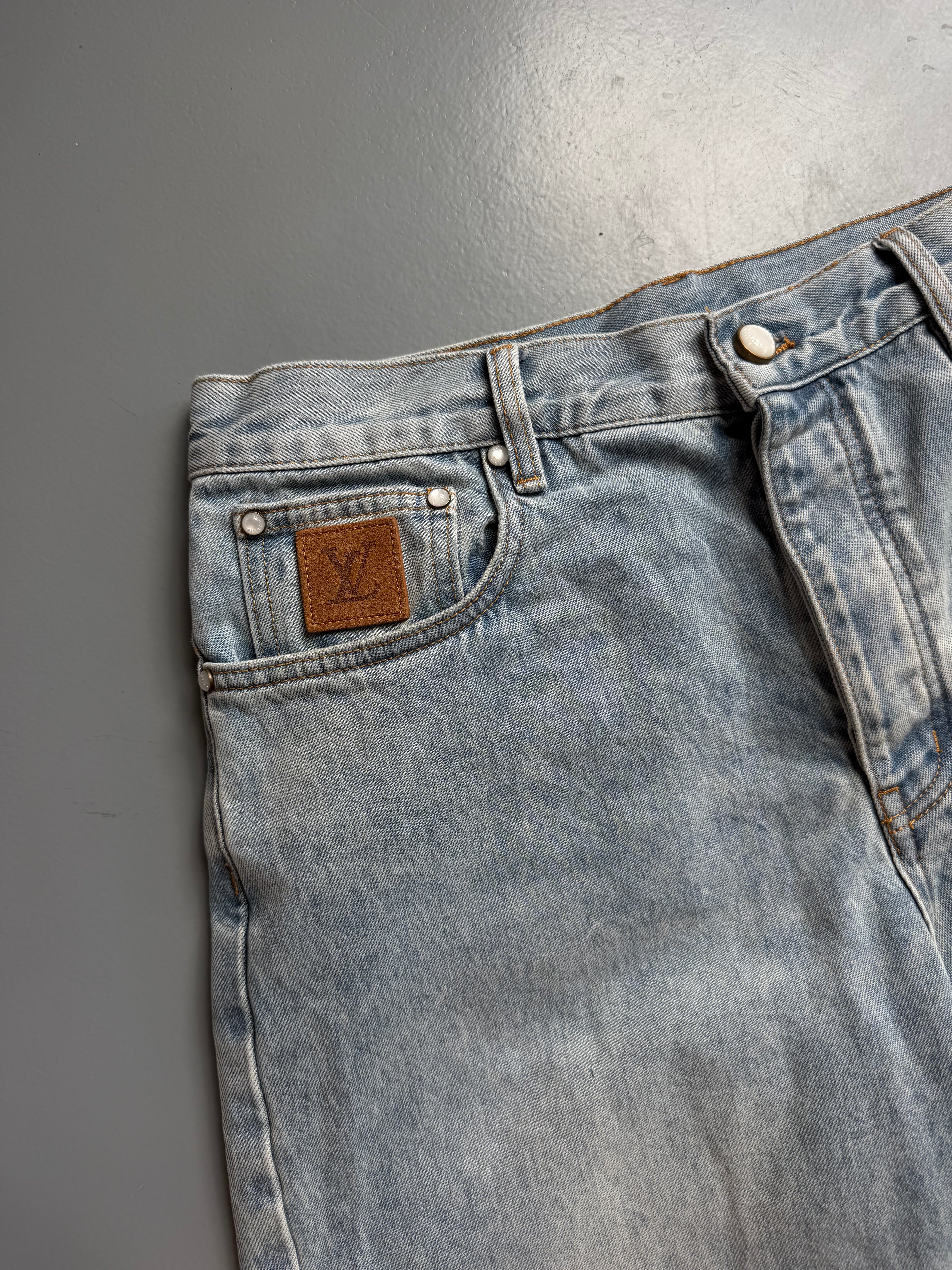 LOUIS VUITTON DENIM SHORTS - 32W| PRE OWNED