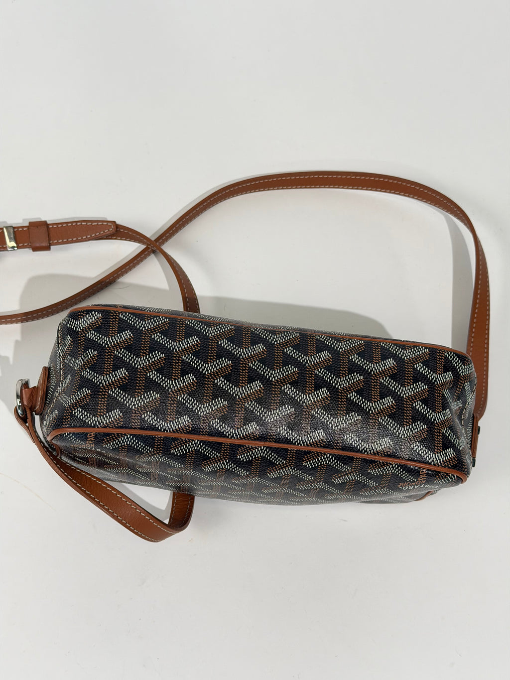 GOYARD CAP VERT TAN / BLACK  | PRE OWNED