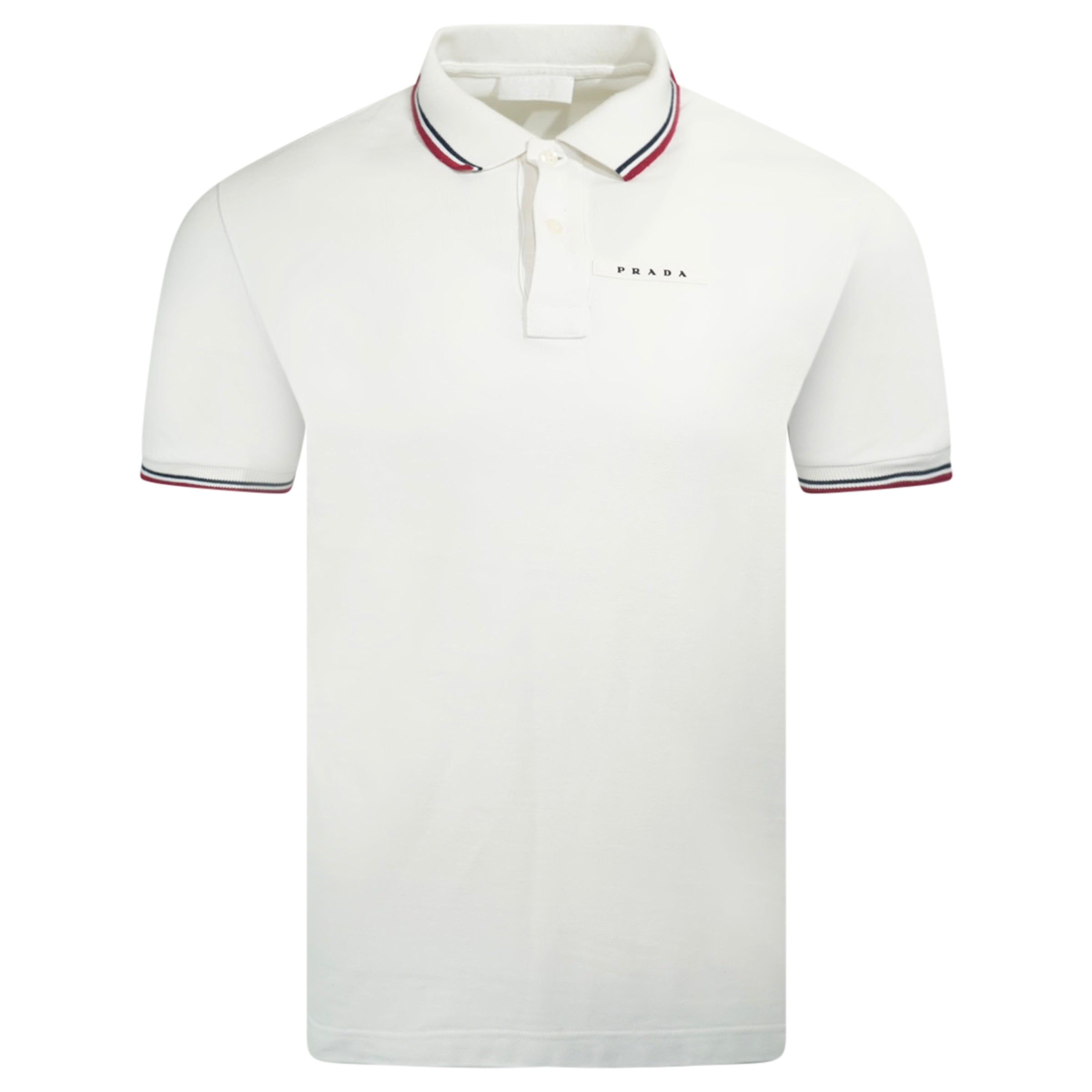 PRADA WHITE POLO - MEDIUM (Fits Small) | PRE OWNED