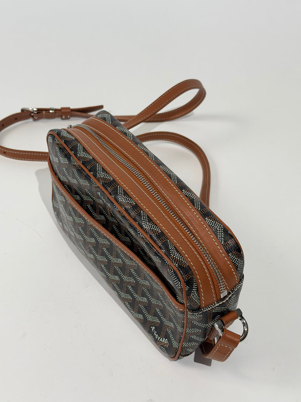 GOYARD CAP VERT TAN / BLACK  | PRE OWNED
