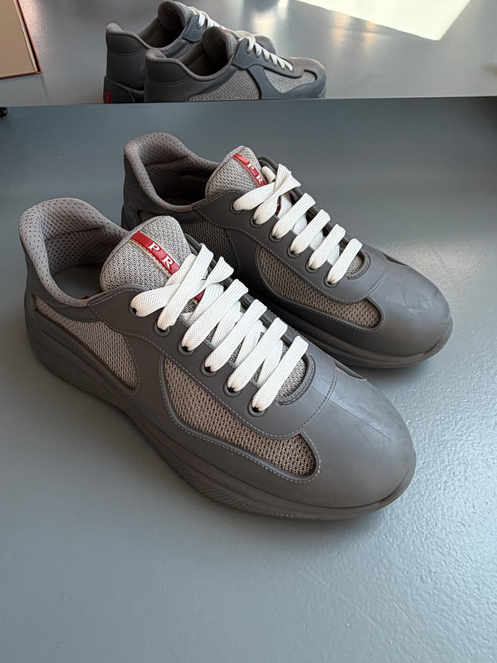 PRADA AMERICA CUP GREY - UK 7 (Fits 8) | PRE OWNED