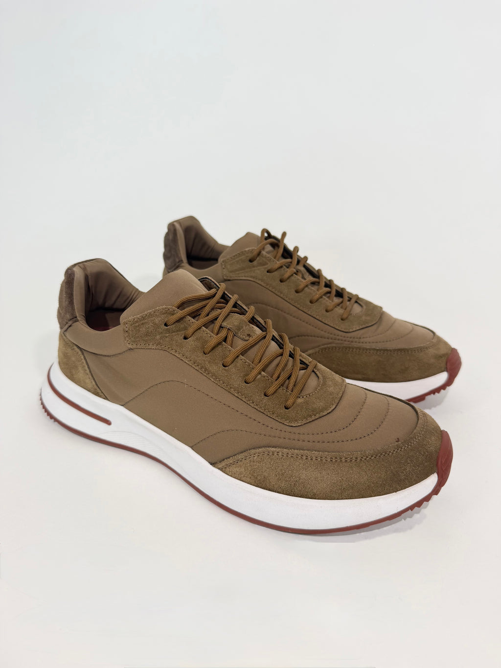LORO PIANA WEEK END WALK BEIGE / BROWN - UK 8 (Fits 8.5) | PRE OWNED