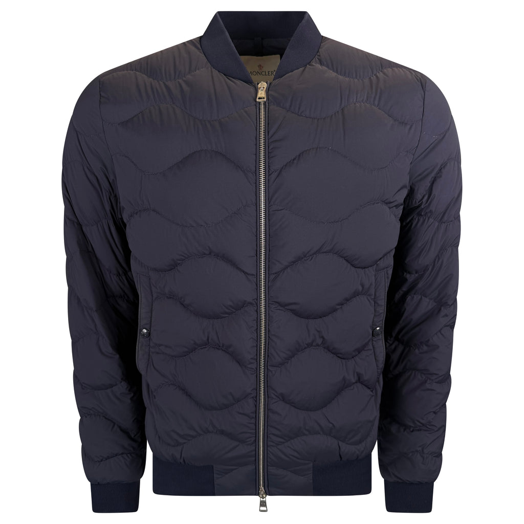 MONCLER NAVY DOWN JACKET - SIZE 4 (Large) | PRE OWNED