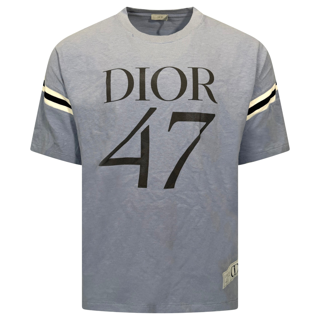 DIOR LOGO BLUE T SHIRT - XL (Fits XXL) | NEW