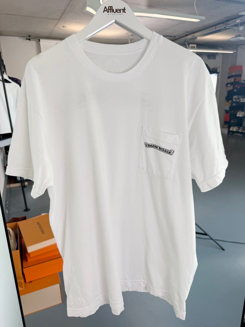 CHROME HEARTS WHITE LOGO T SHIRT- XL | NEW