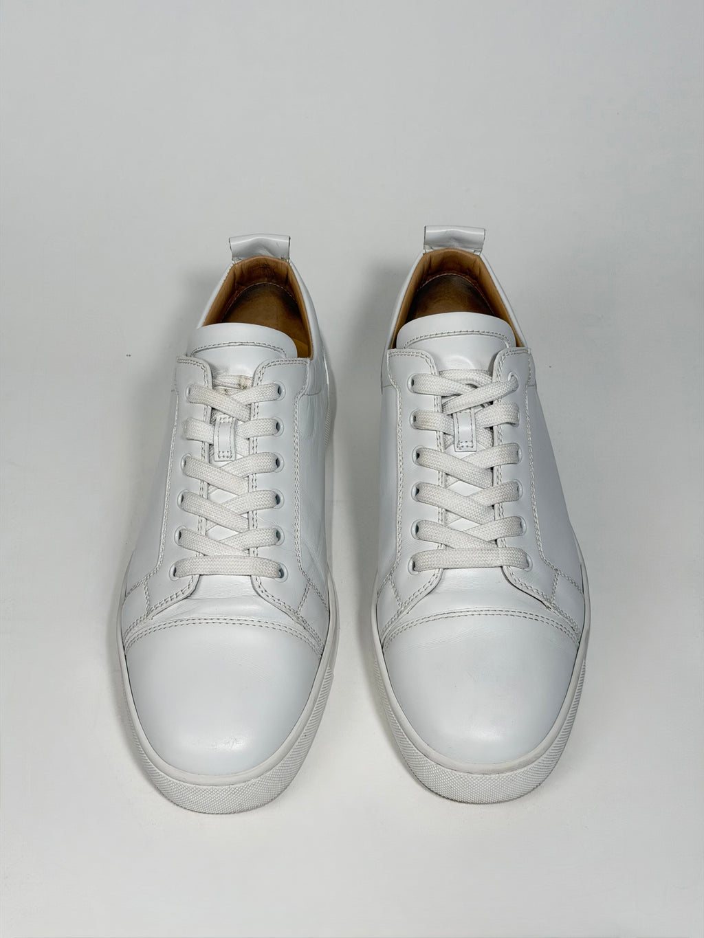 CHRISTIAN LOUBOUTIN JUNIOR CALF WHITE - UK 10.5 (Fits 11) | PRE OWNED