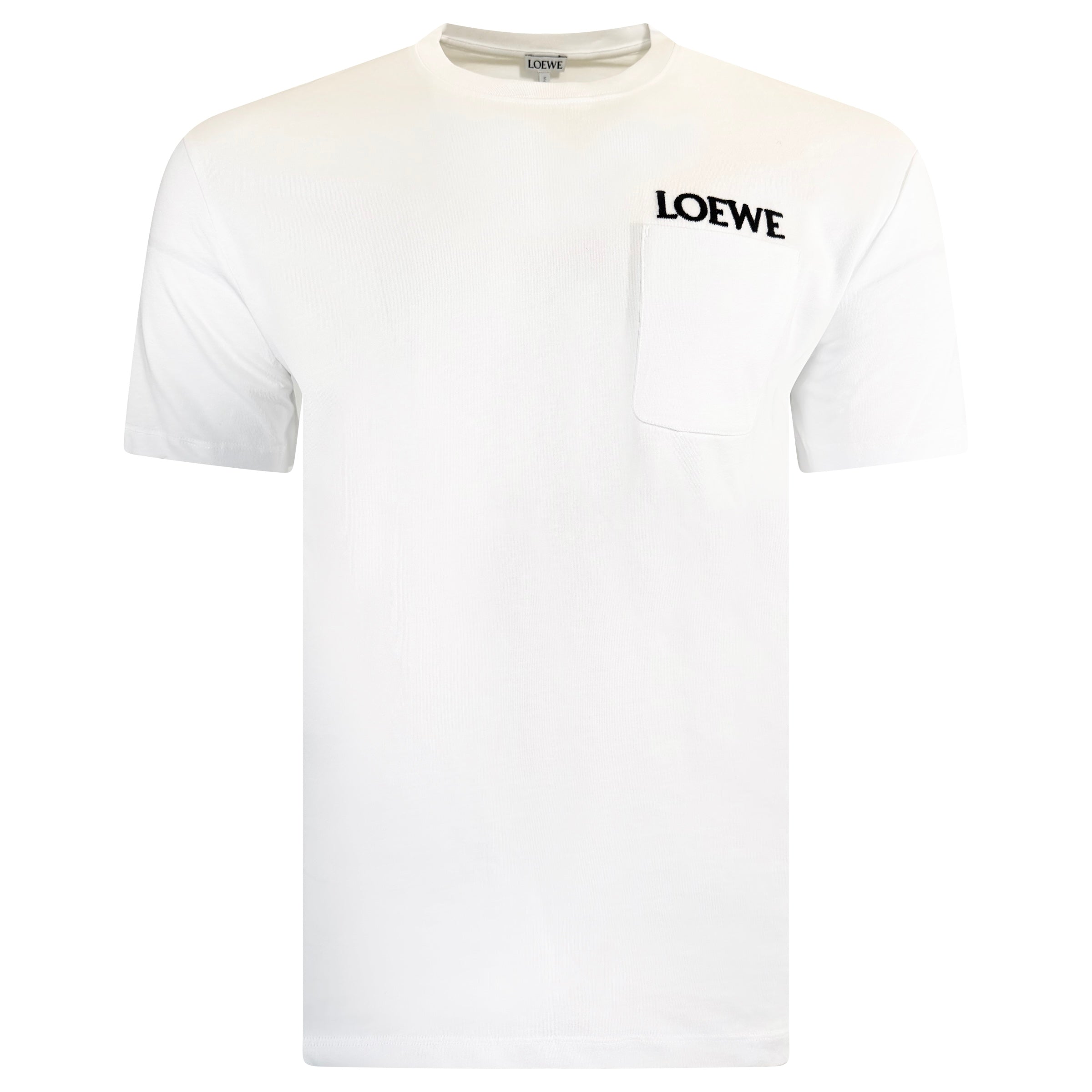 LOEWE WHITE EMBROIDERED T SHIRT - SMALL (Fits Medium) | NEW