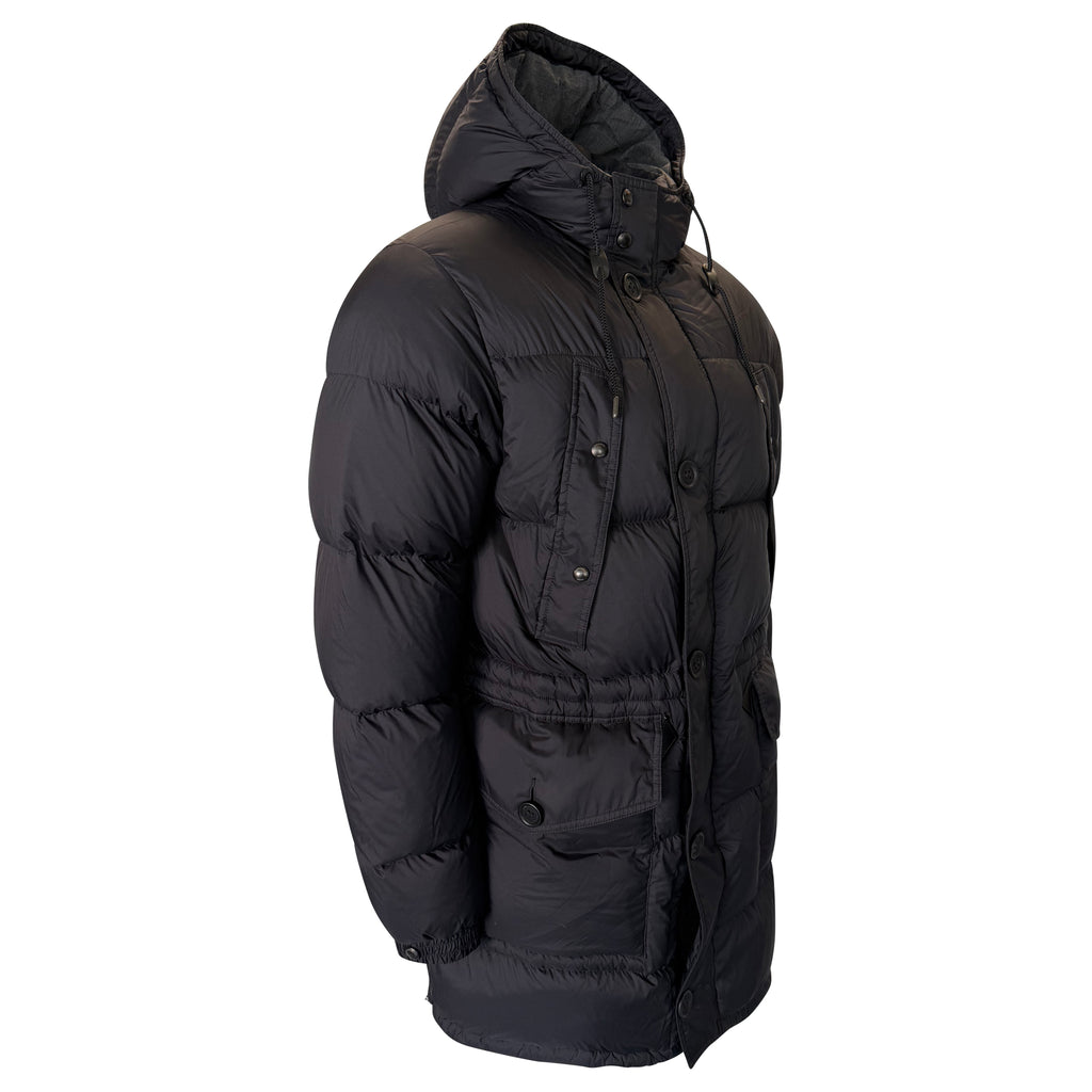 BURBERRY BLACK DOWN PUFFER COAT - LARGE | PRE OWNED