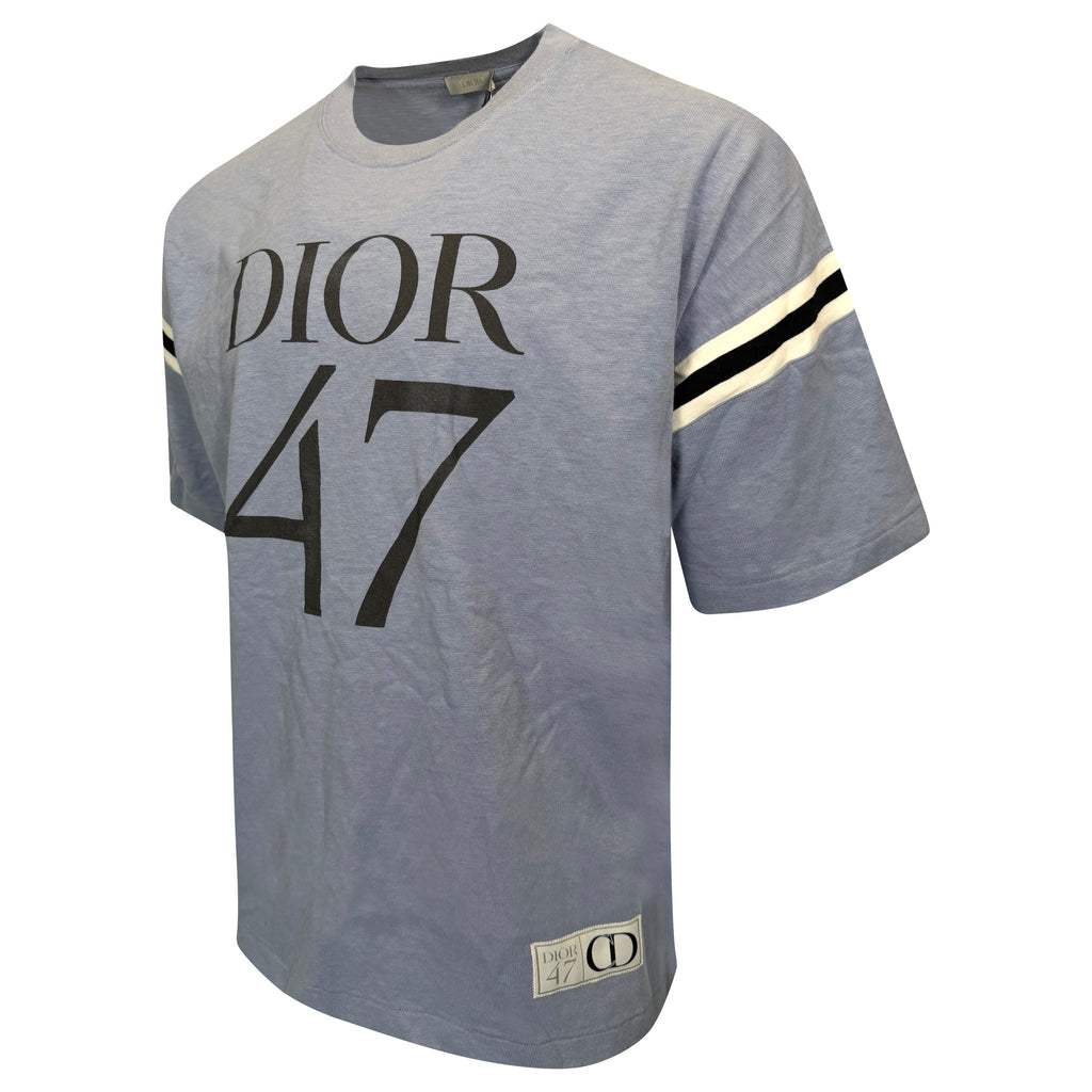 DIOR LOGO BLUE T SHIRT - XL (Fits XXL) | NEW