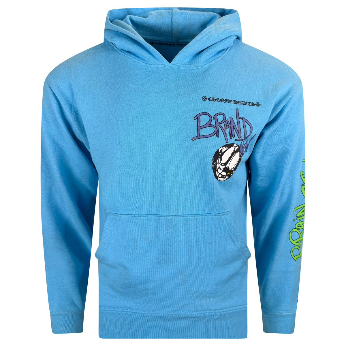 CHROME HEARTS LIGHT BLUE MATTY BOY HOODIE - SMALL | PRE OWNED