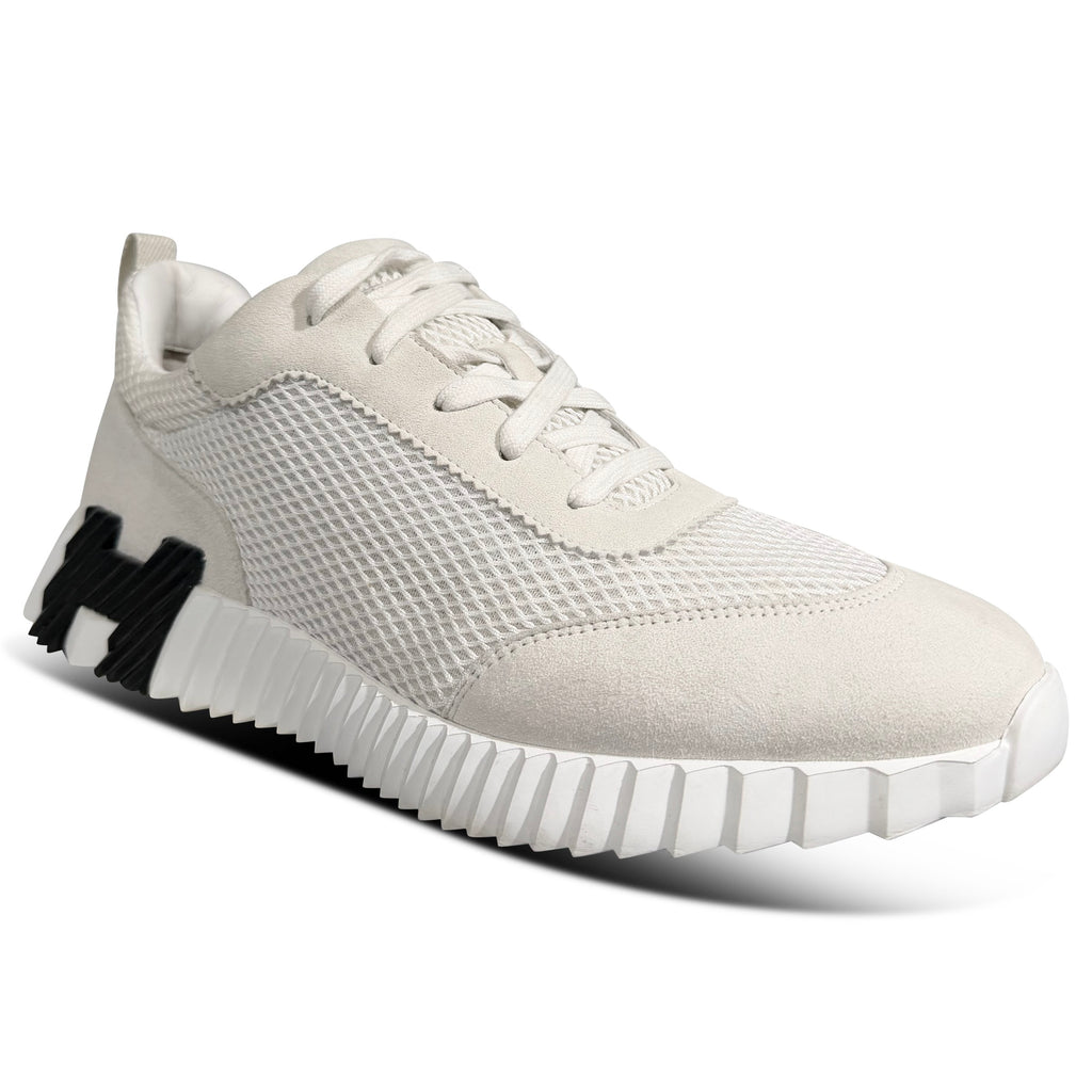 HERMES BOUNCING SNEAKER WHITE  - UK 9.5 (FIt 10) | PRE OWNED