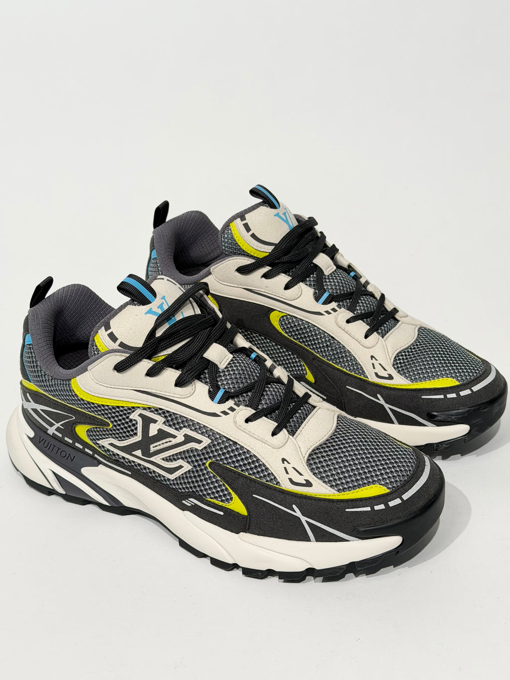 LOUIS VUITTON TATIC RUNNER TRAINER ANTHRACITE GREY TRAINER - UK 9 (Fits 10) | PRE OWNED