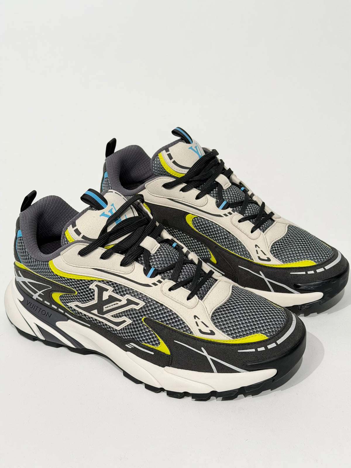 LOUIS VUITTON TATIC RUNNER TRAINER ANTHRACITE GREY TRAINER - UK 9 (Fits 10) | PRE OWNED