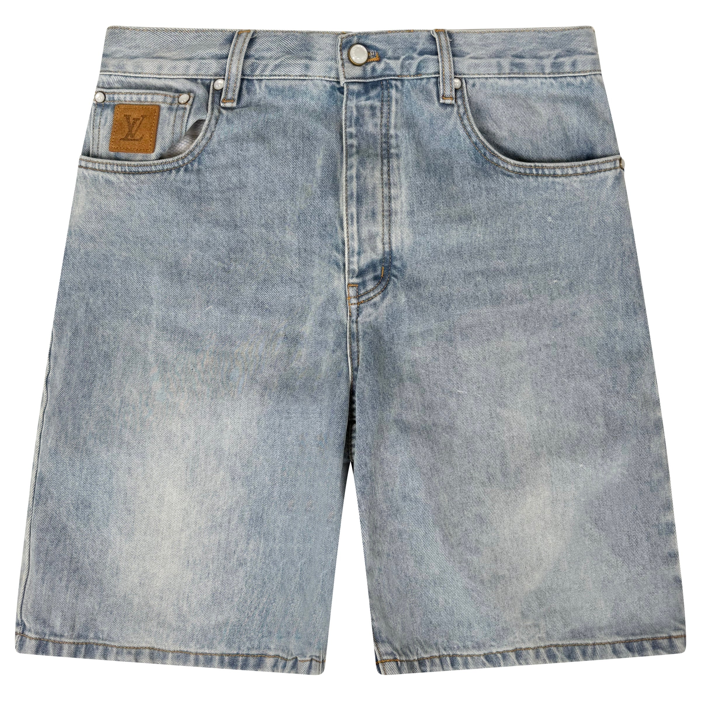 LOUIS VUITTON DENIM SHORTS - 32W| PRE OWNED