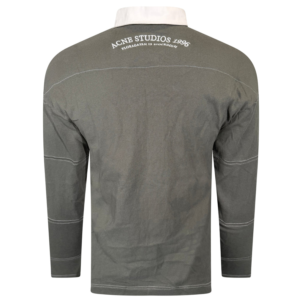 ACNE STUDIOS KHAKI LONG SLEEVED POLO - SMALL | PRE OWNED