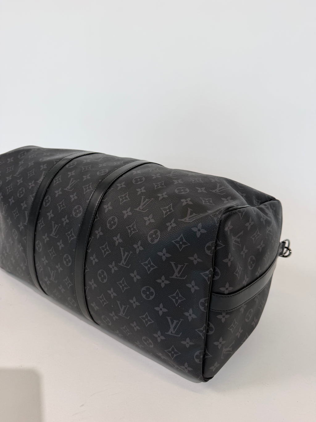 LOUIS VUITTON GREY MONOGRAM KEEPALL 55 | PRE OWNED