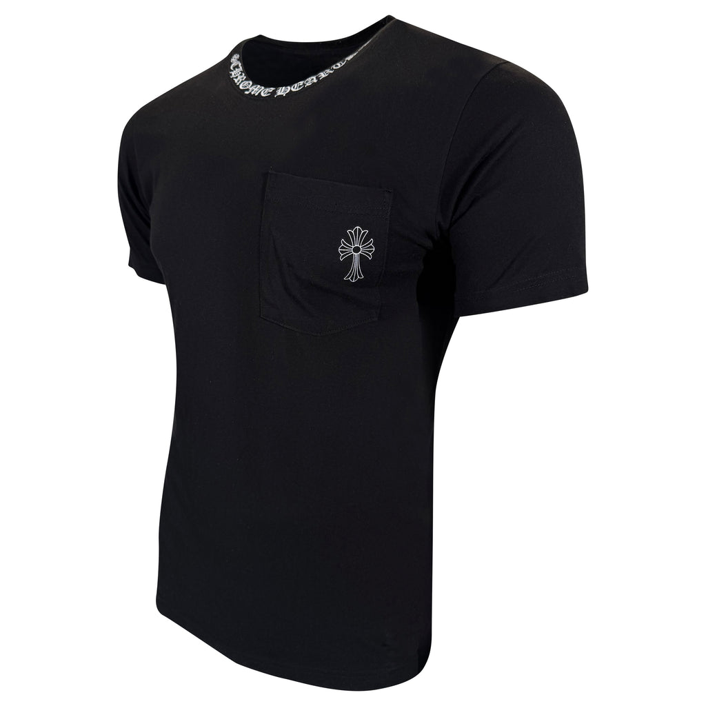 CHROME HEARTS LOGO BLACK T SHIRT - MEDIUM | PRE OWNED