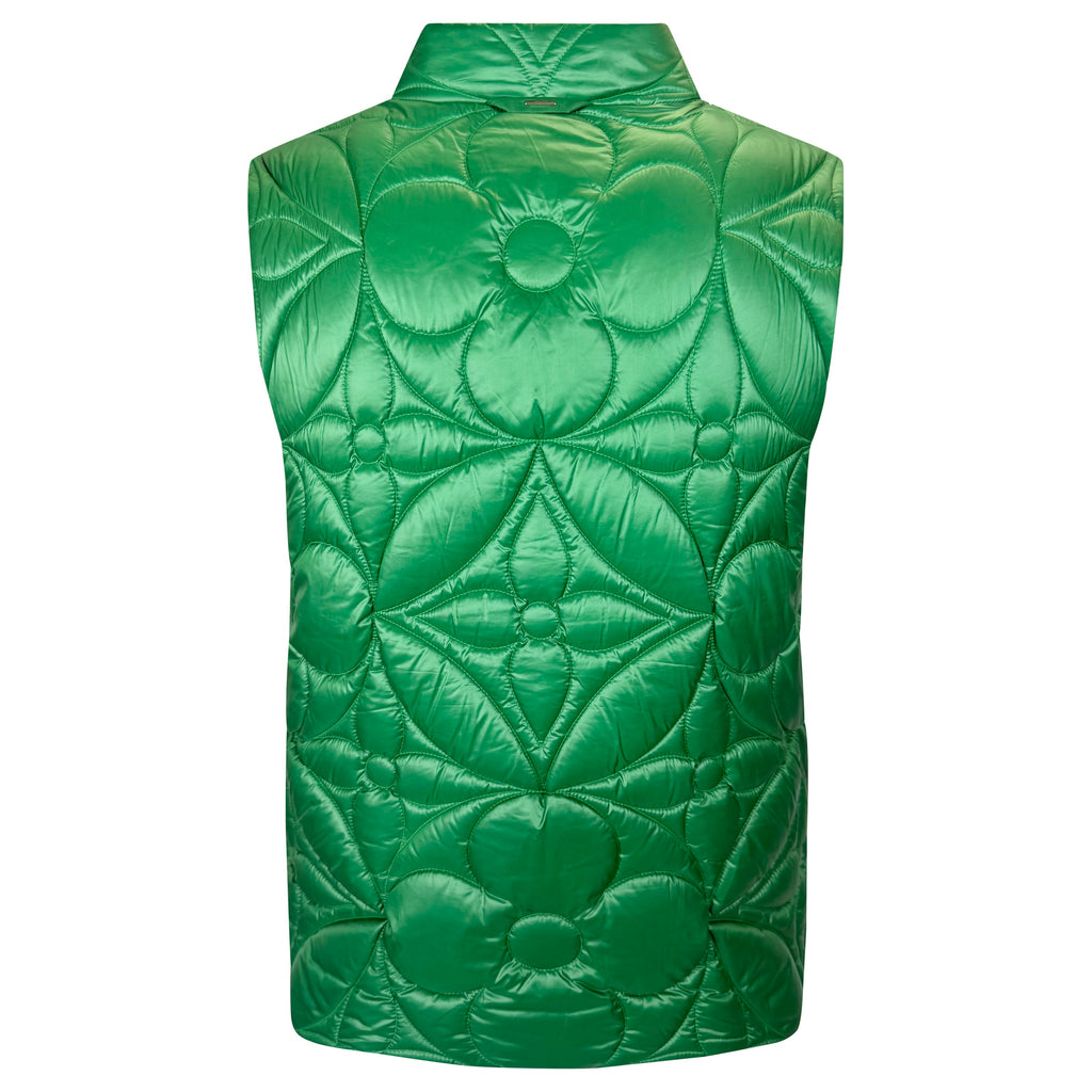 LOUIS VUITTON LVSE FLOWER GREEN GILET - MEDIUM (48) | PRE OWNED