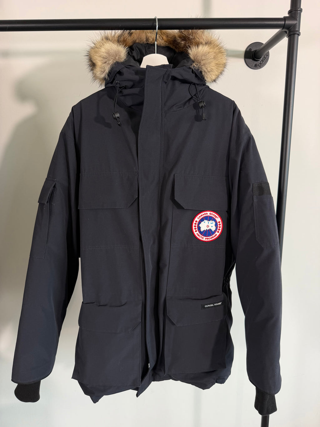 CANADA GOOSE NAVY FUR EXPEDITION - MEDIUM (Fits Large) | PRE OWNED