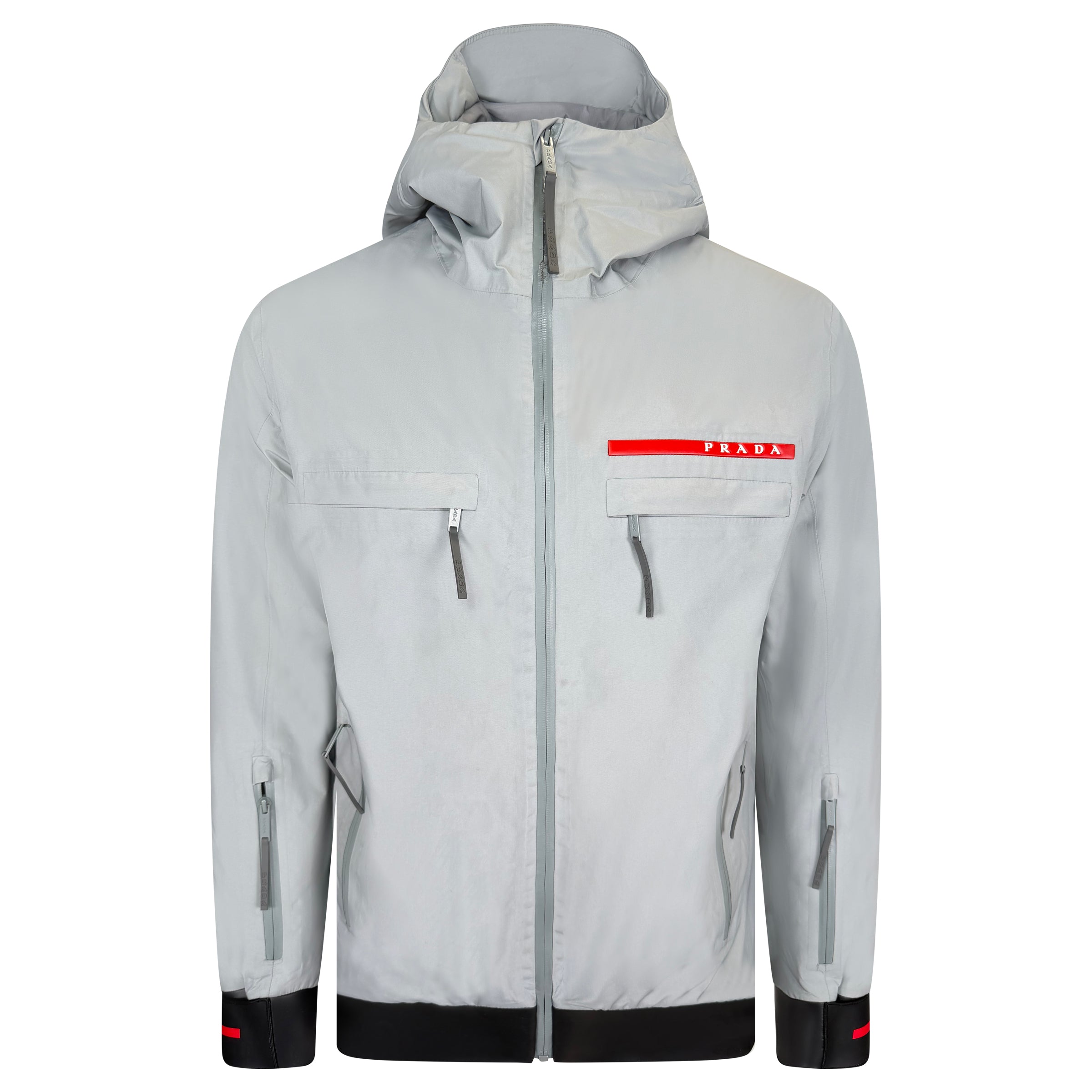 PRADA LINEA ROSSA GREY GORTEX JACKET - XL (Fits L)