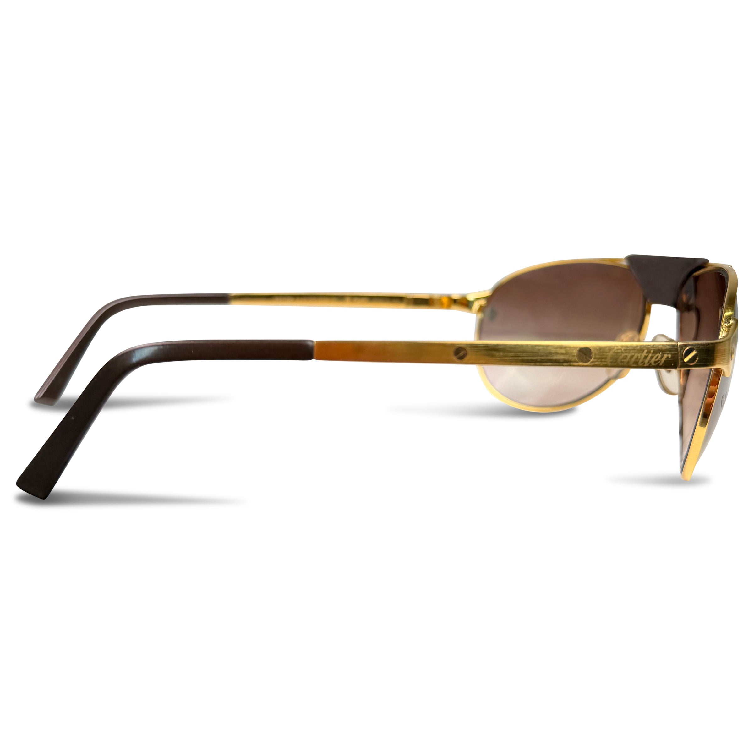 CARTIER SANTOS GOLD SUNGLASSES | PRE OWNED