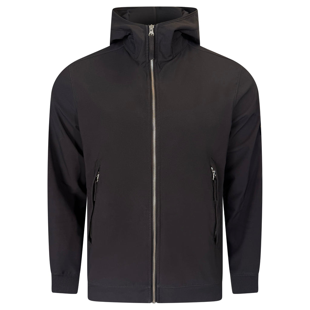 STONE ISLAND SHELL JACKET BLACK - LARGE | PRE OWNED