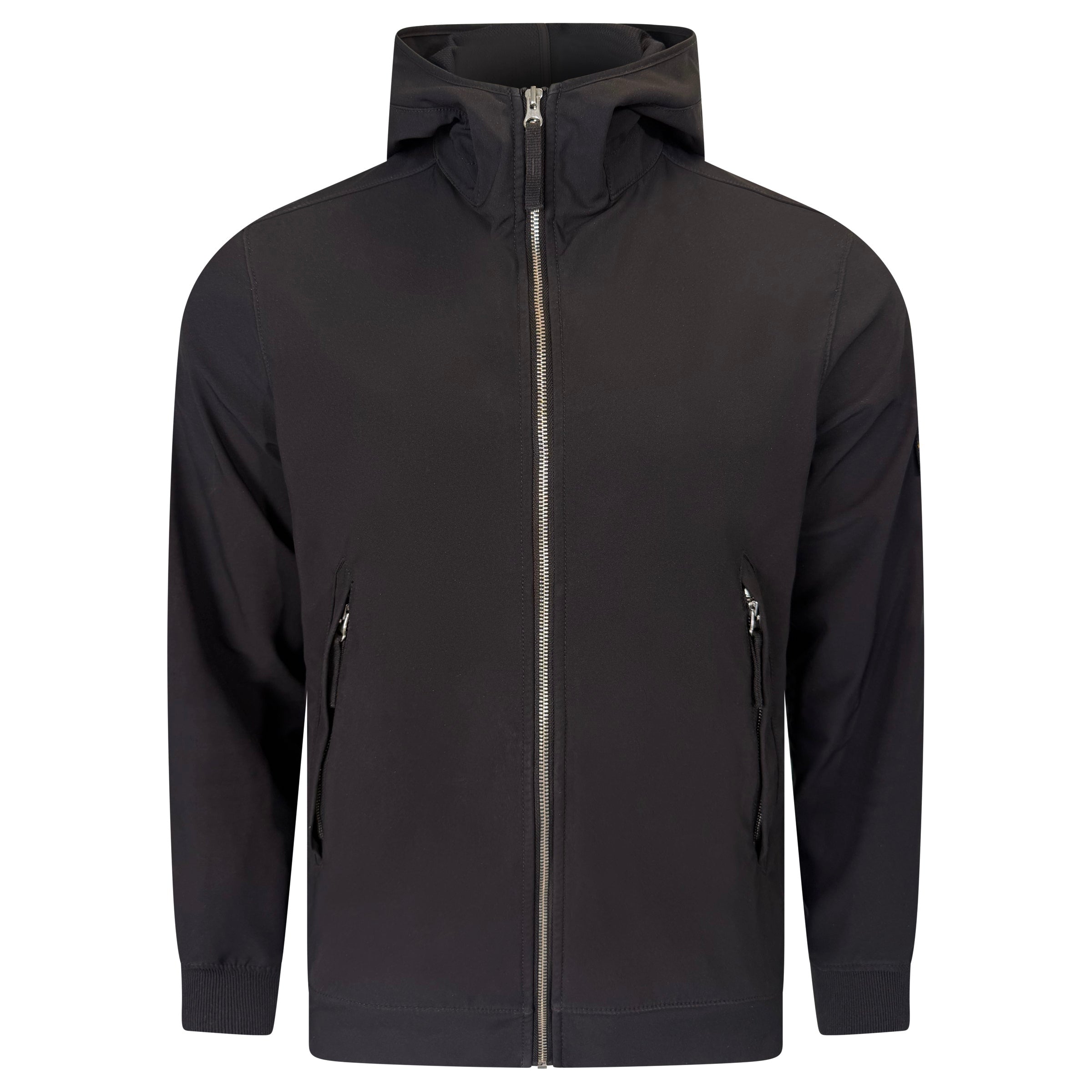 STONE ISLAND SHELL JACKET BLACK - LARGE | PRE OWNED