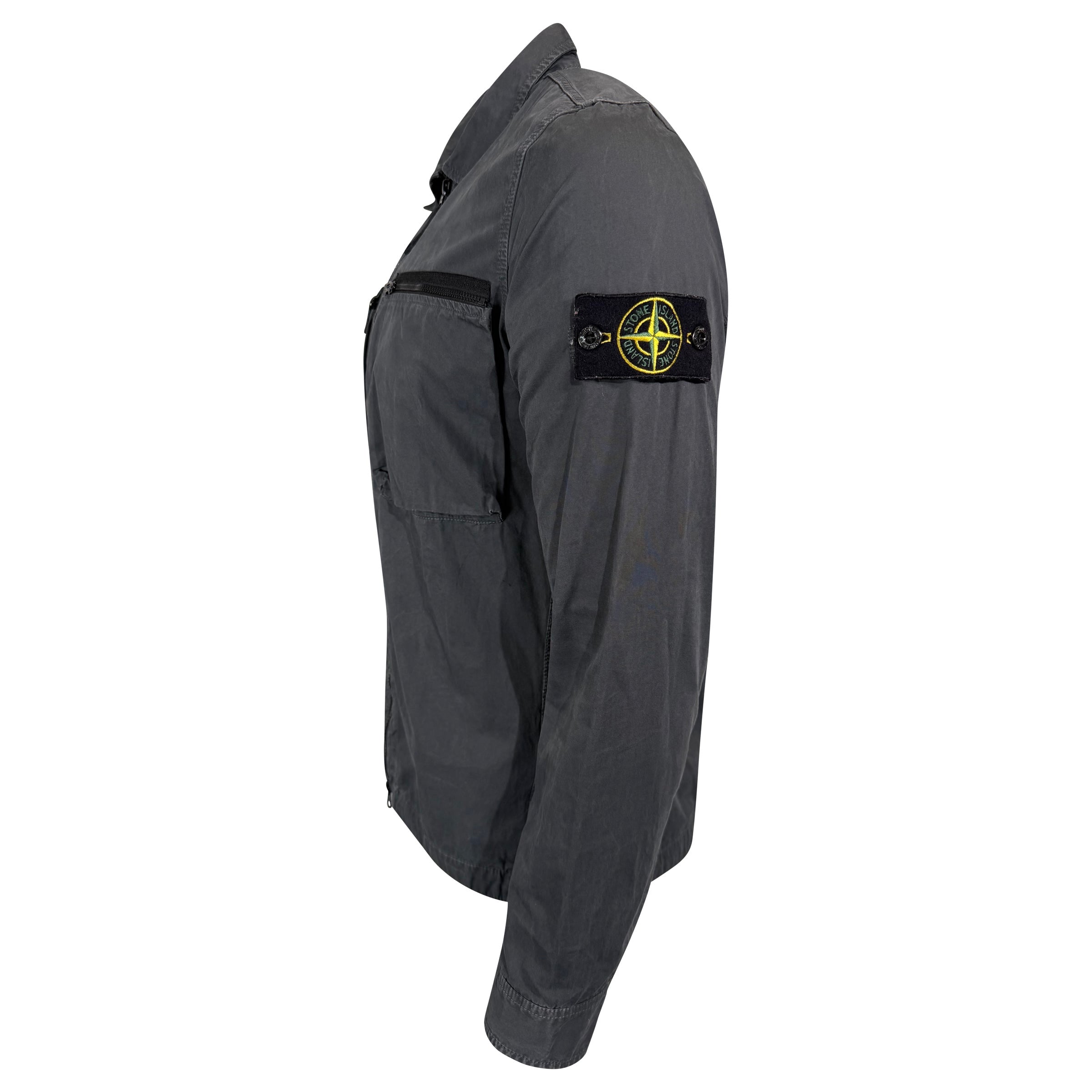 STONE ISLAND OVER SHIRT GREY - MEDIUM | PRE OWNED