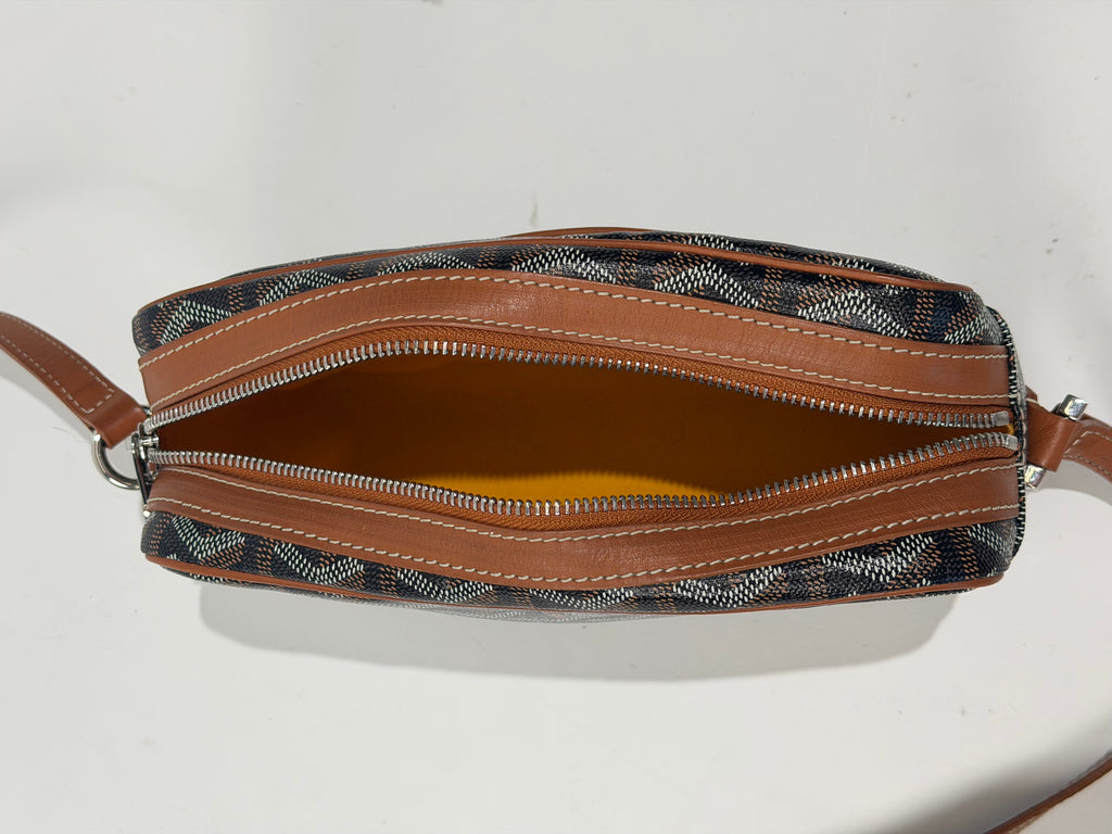 GOYARD CAP VERT TAN / BLACK  | PRE OWNED