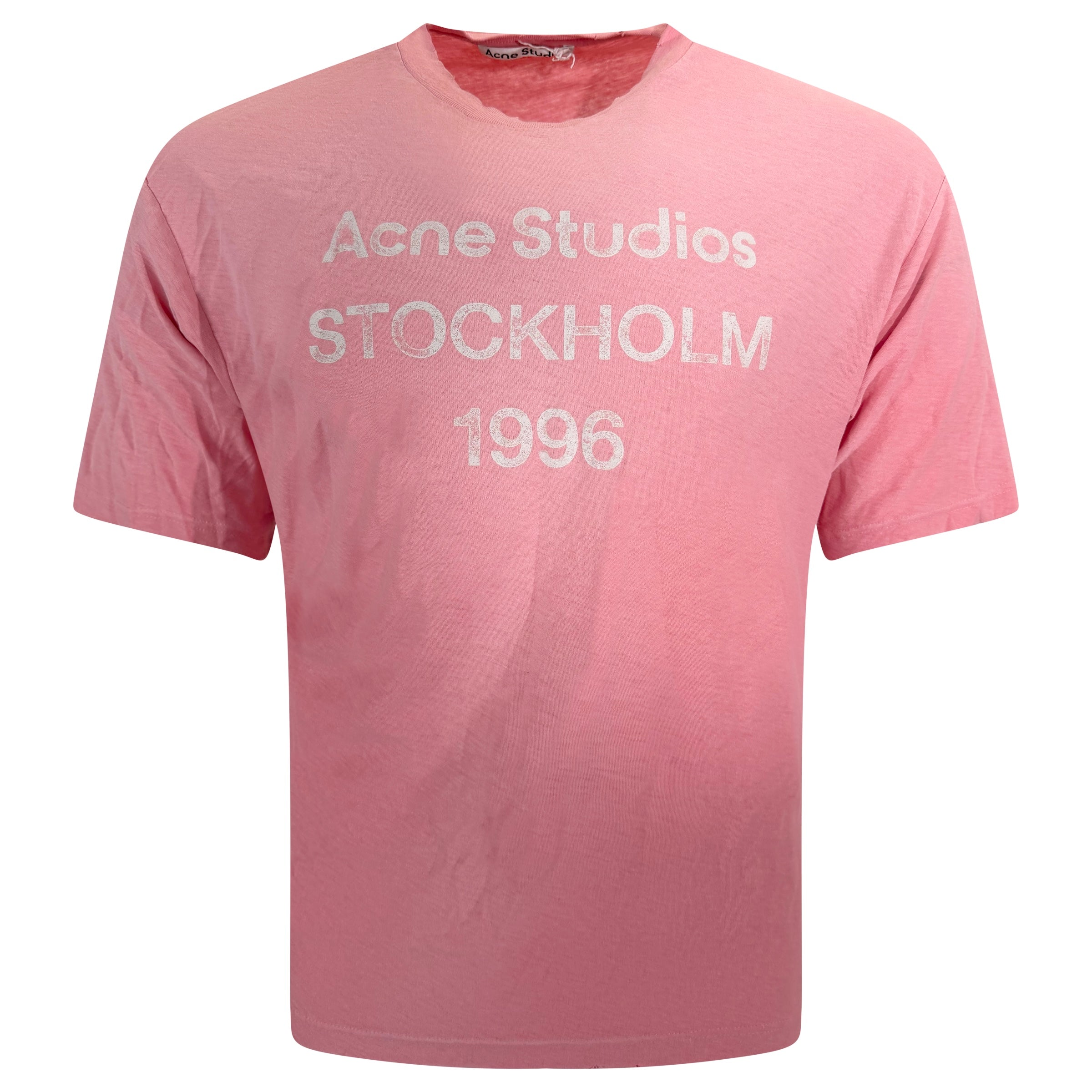 ACNE STUDIOS PINK T SHIRT - SMALL | PRE OWNED