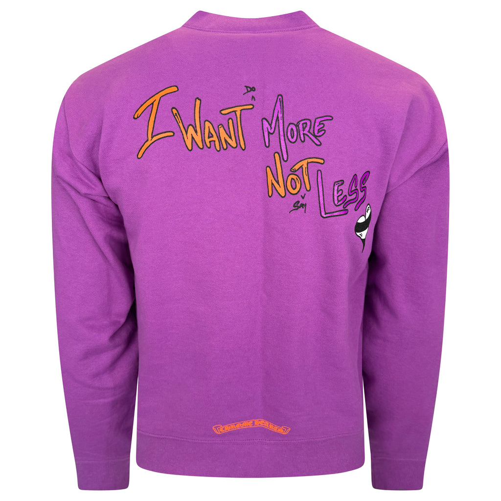 CHROME HEARTS MATTY BOY SWEATSHIRT PURPLE - SMALL | NEW