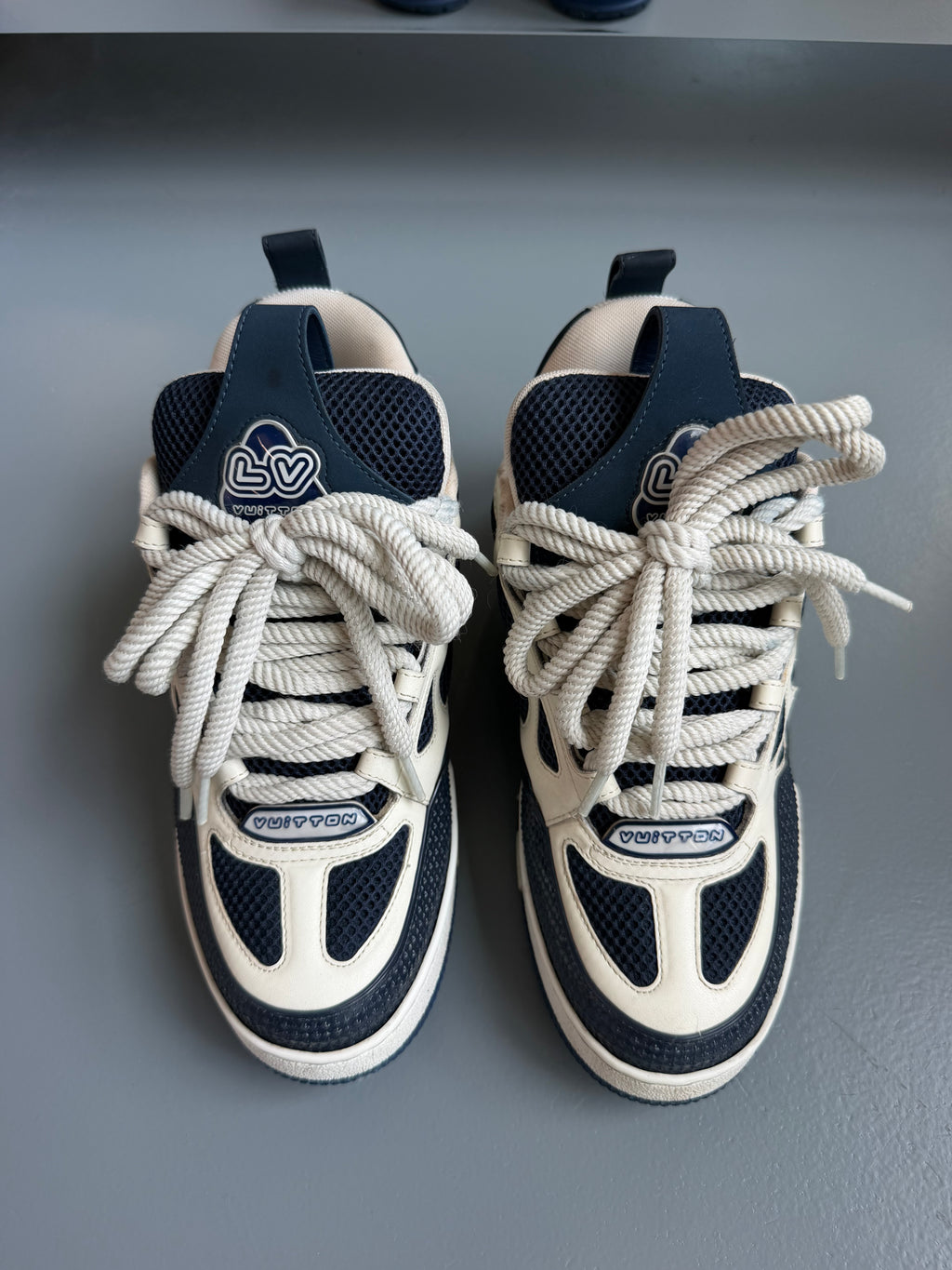 LOUIS VUITTON SKATE SNEAKER NAVY - UK 6.5 (Fit 7.5) | PRE OWNED