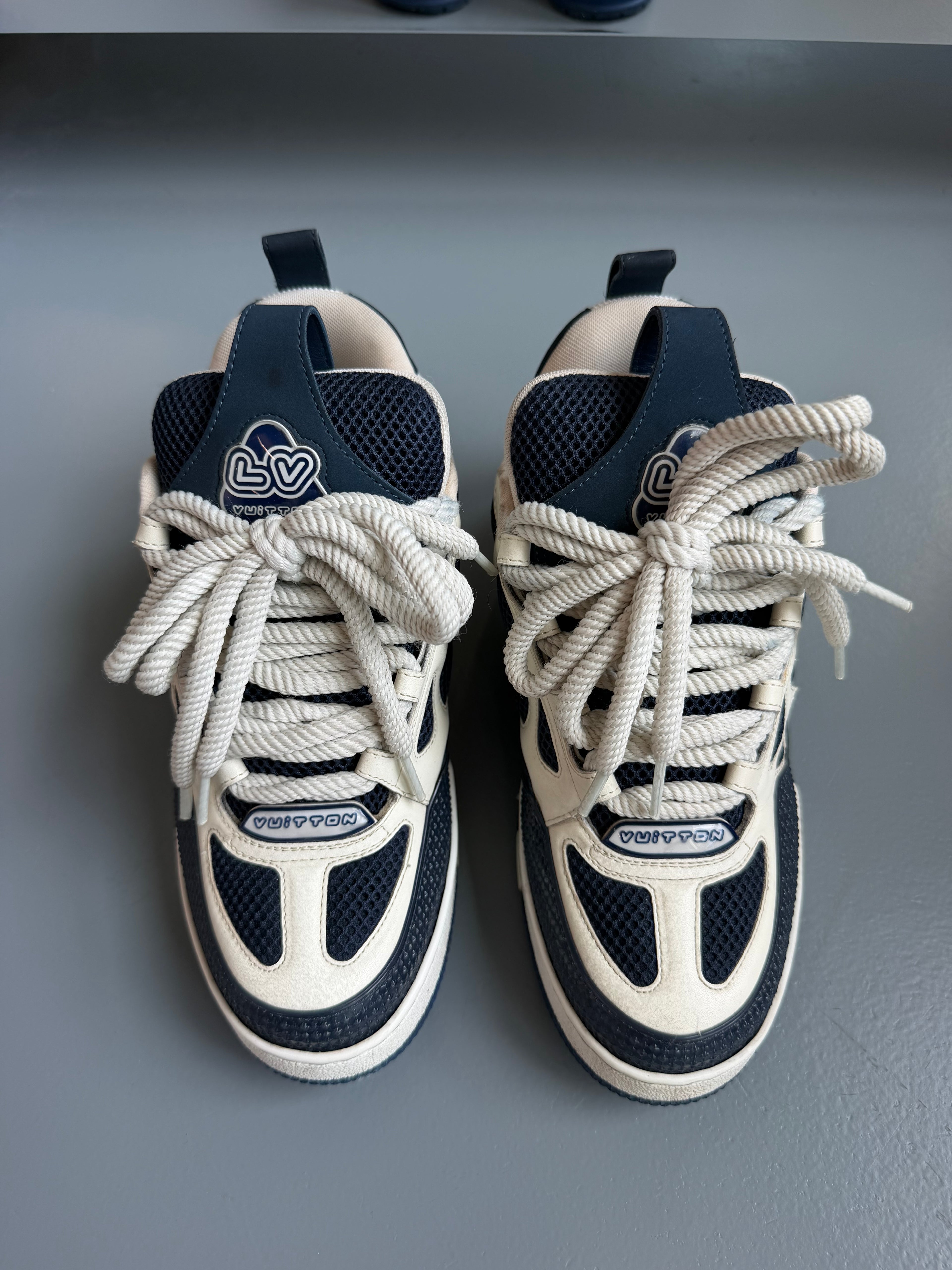 LOUIS VUITTON SKATE SNEAKER NAVY - UK 6.5 (Fit 7.5) | PRE OWNED