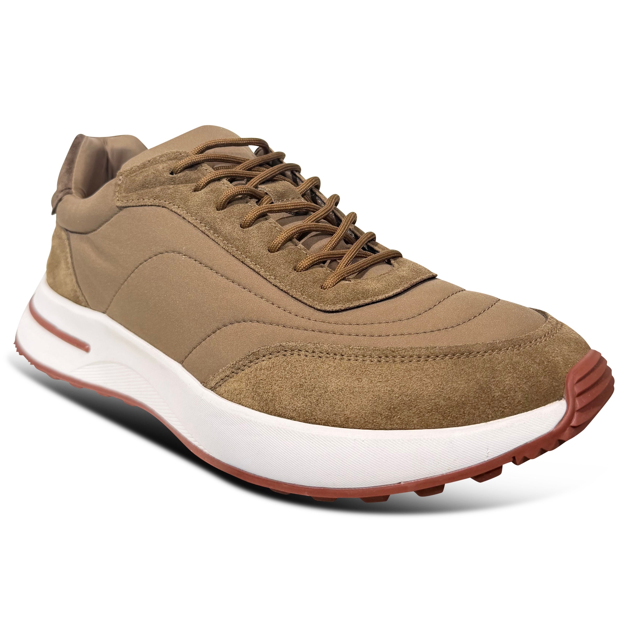 LORO PIANA WEEK END WALK BEIGE / BROWN - UK 8 (Fits 8.5) | PRE OWNED